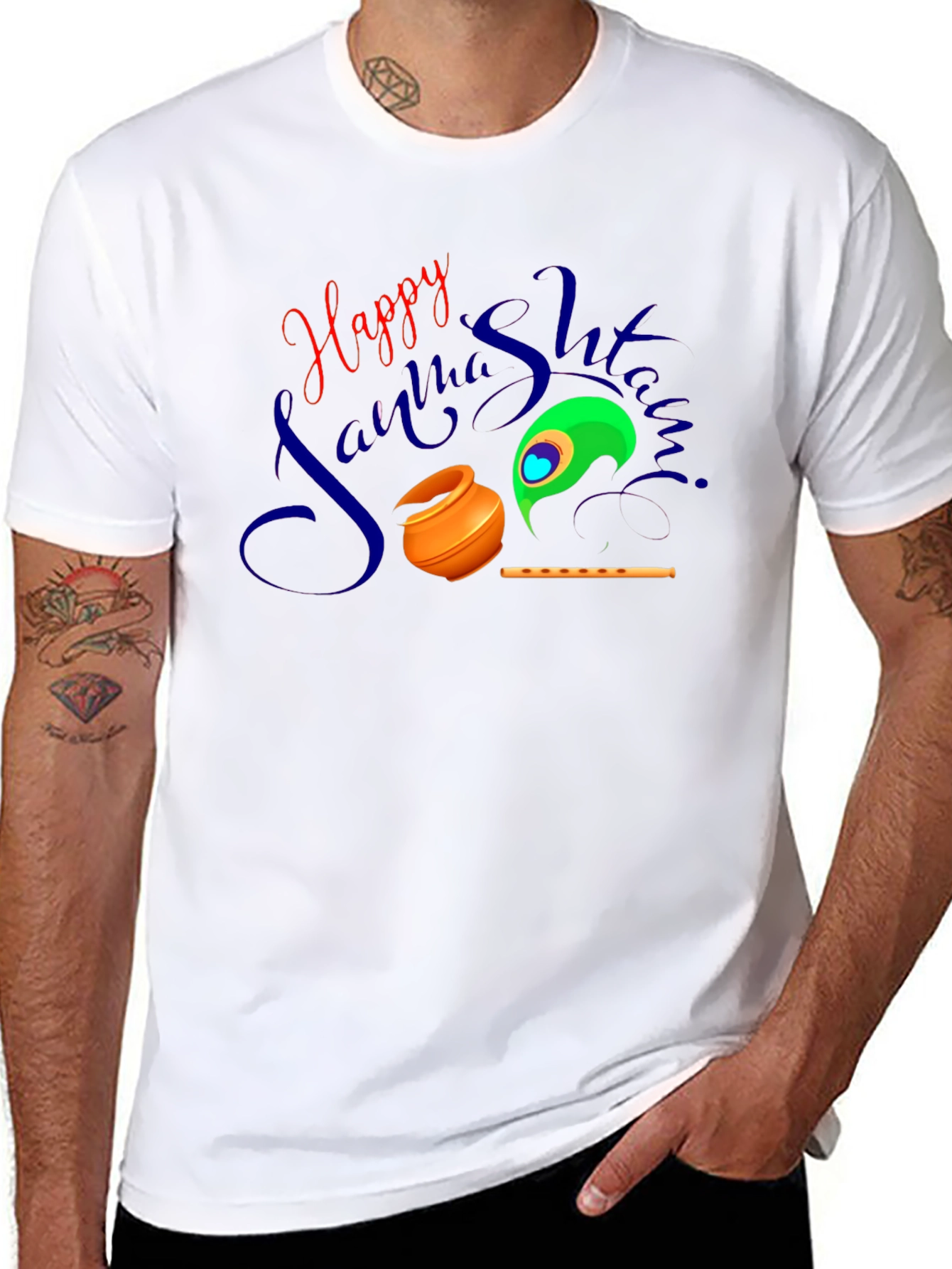 Happy Janmashtami Graphic T-Shirt