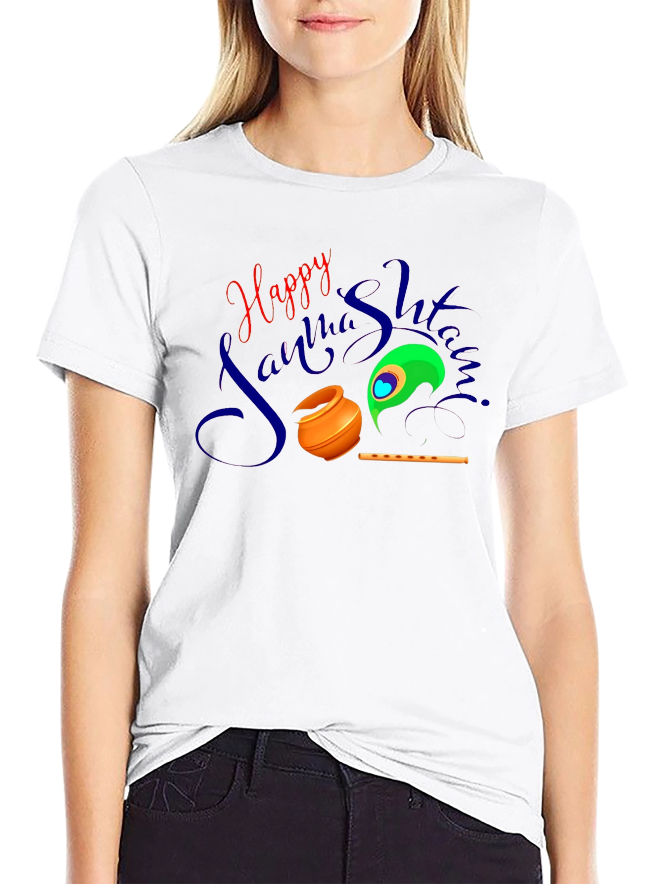 Happy Janmashtami Graphic T-Shirt