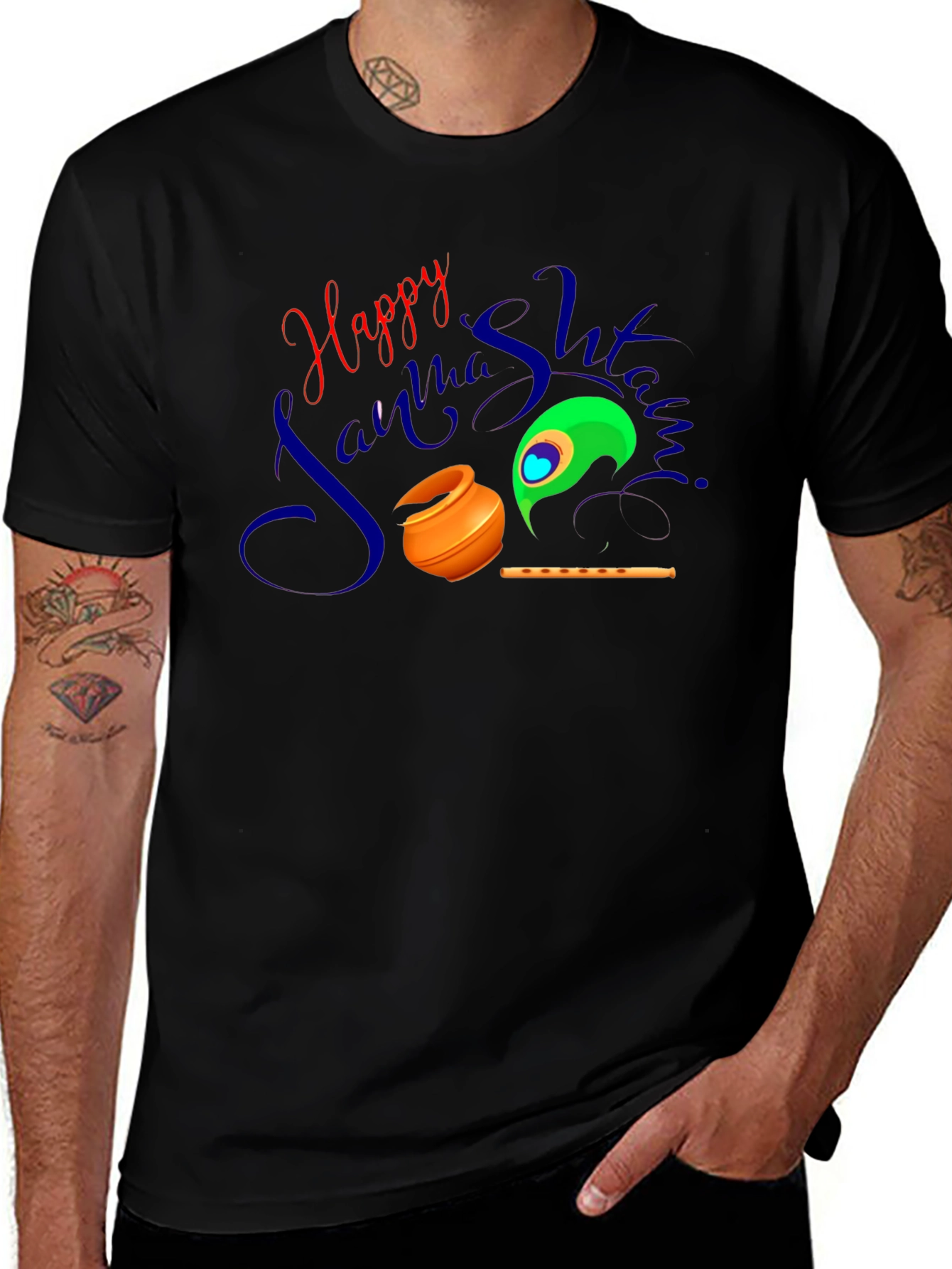 Happy Janmashtami Graphic T-Shirt