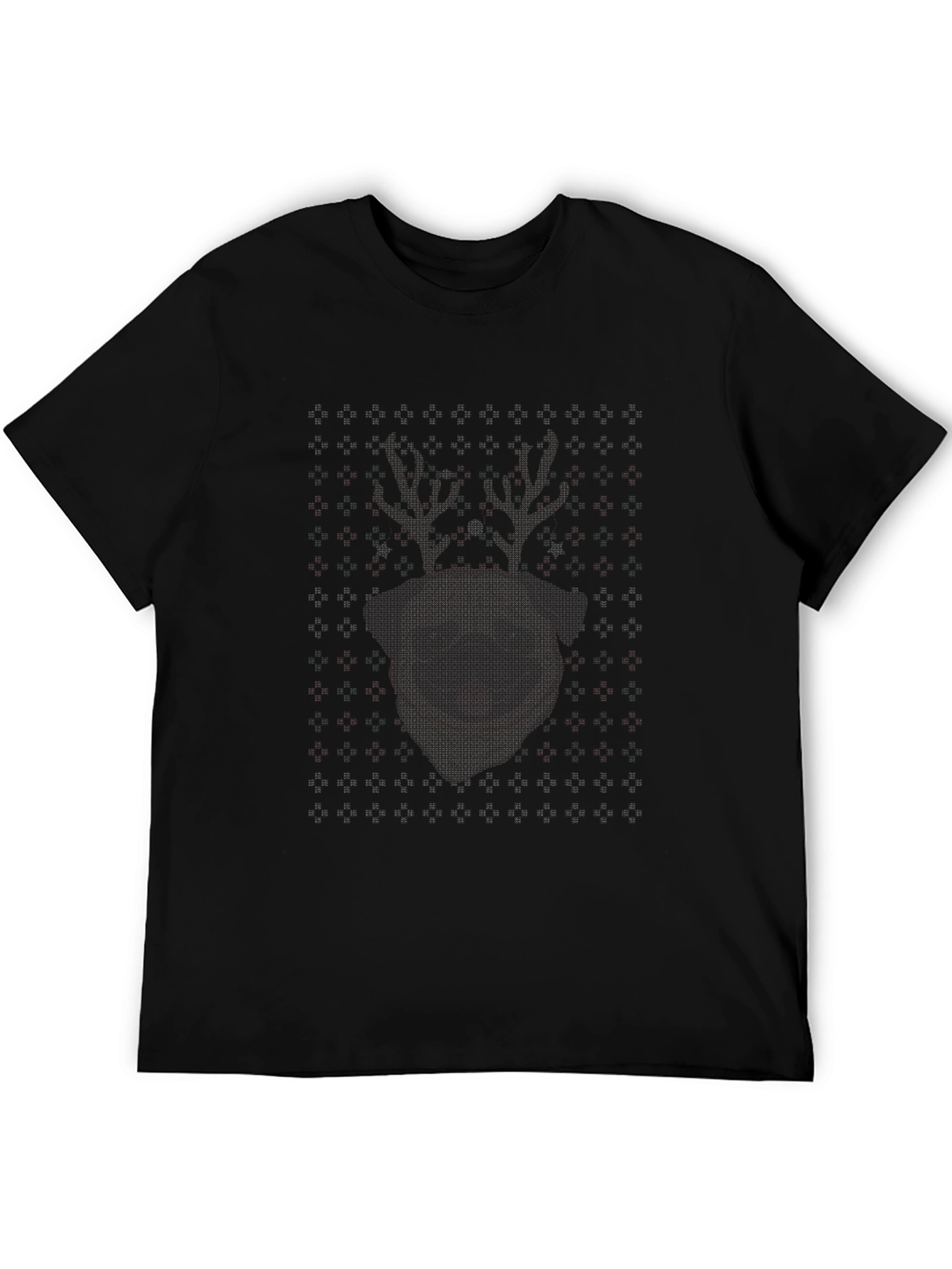 Masked Reindeer Ugly Christmas T-Shirt