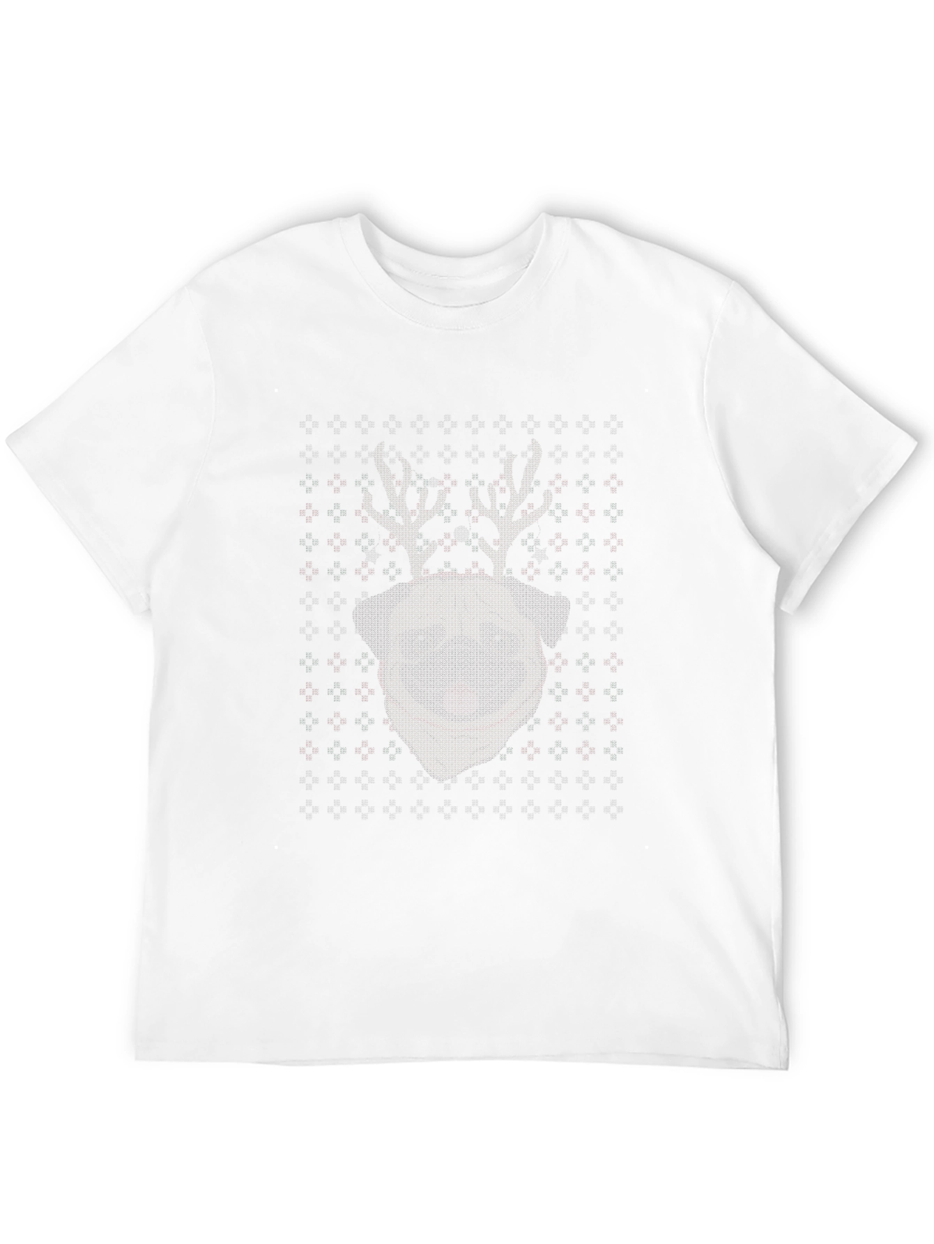 Masked Reindeer Ugly Christmas T-Shirt