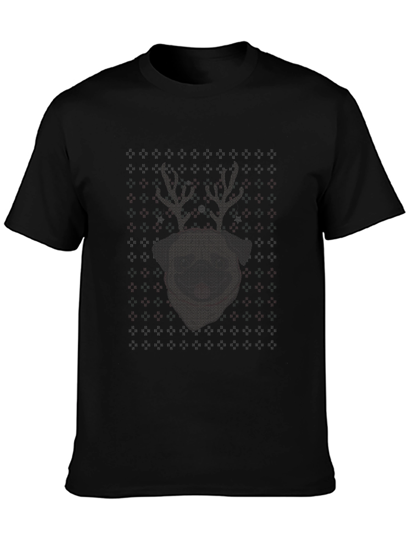 Masked Reindeer Ugly Christmas T-Shirt