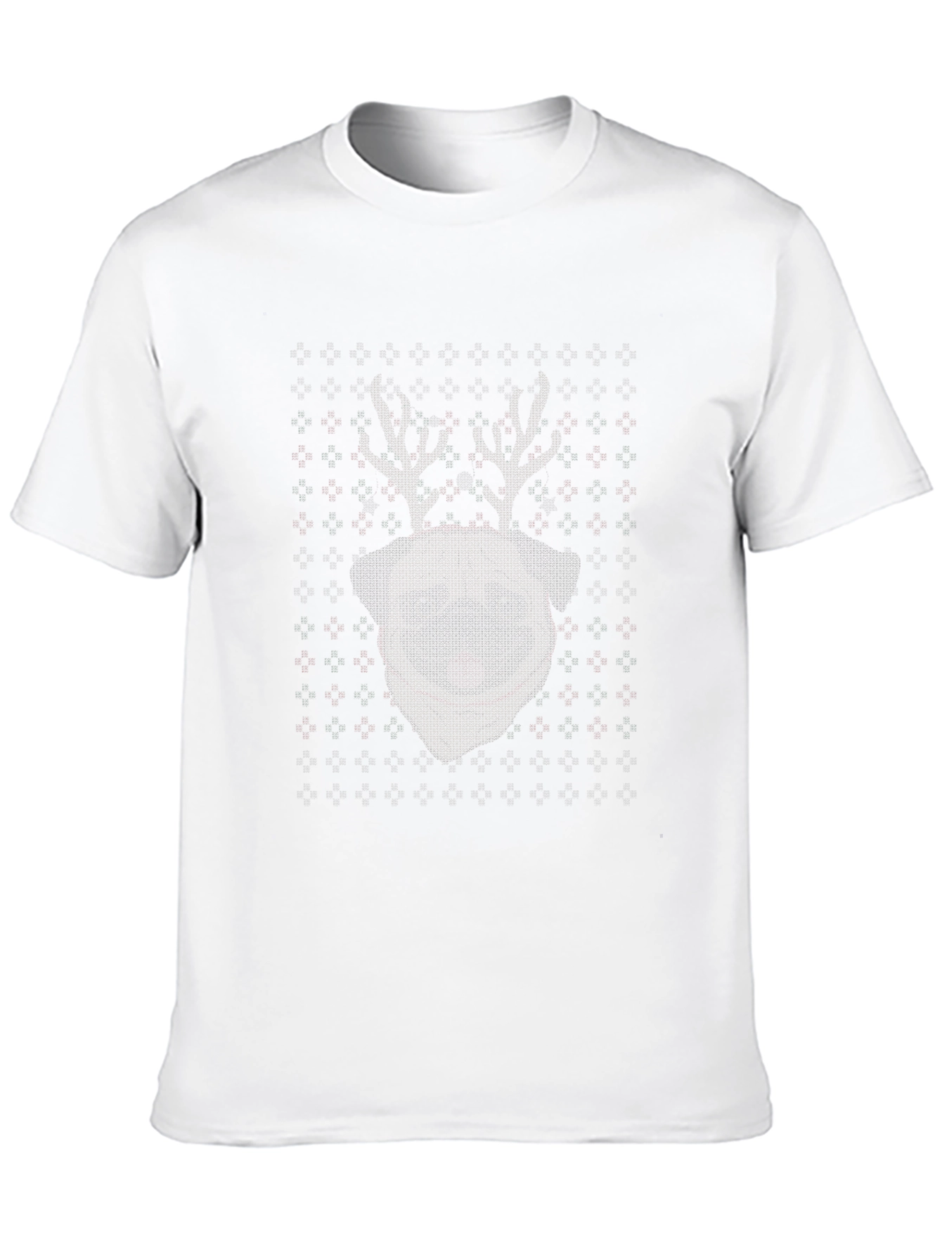 Masked Reindeer Ugly Christmas T-Shirt