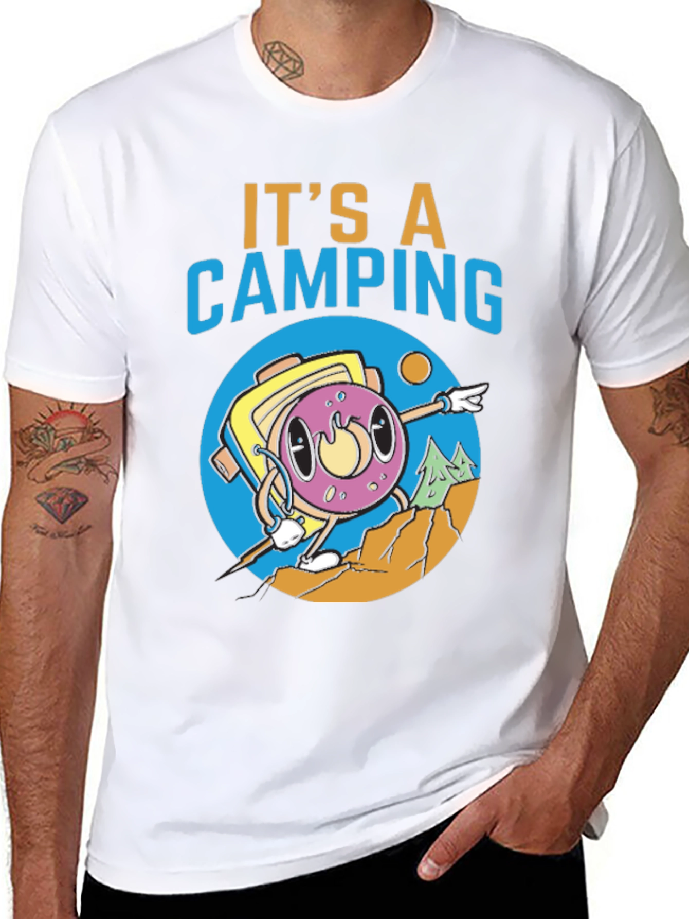 Camping Donut Adventure T-Shirt