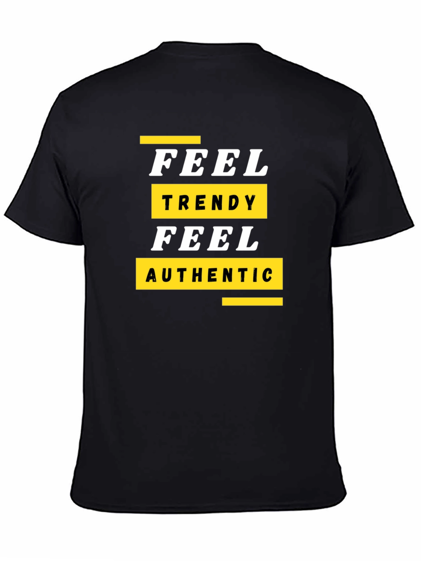 Trendy Feel Authentic Graphic Tee - Black