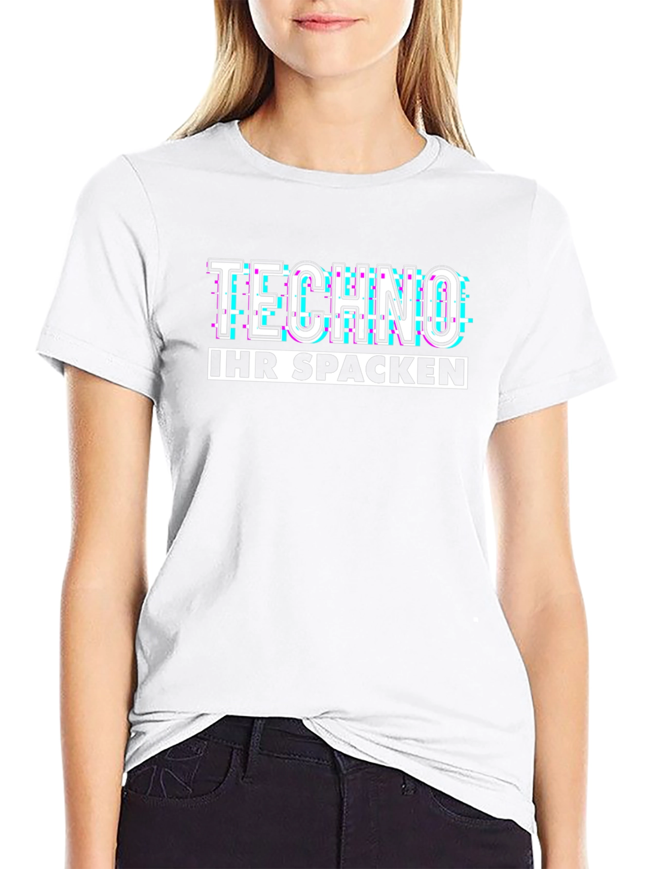 Techno Ihr Spacken Graphic T-Shirt