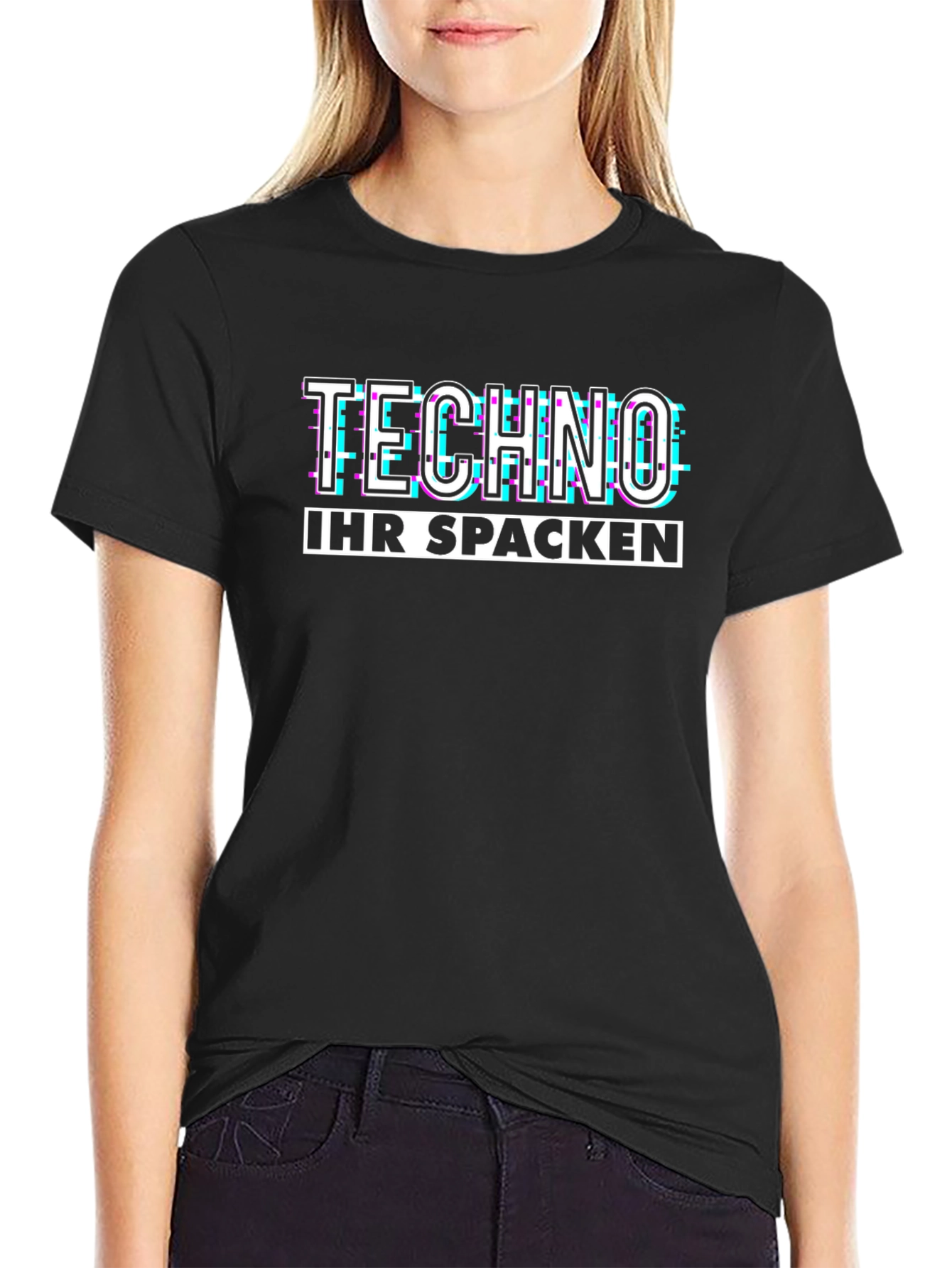 Techno Ihr Spacken Graphic T-Shirt