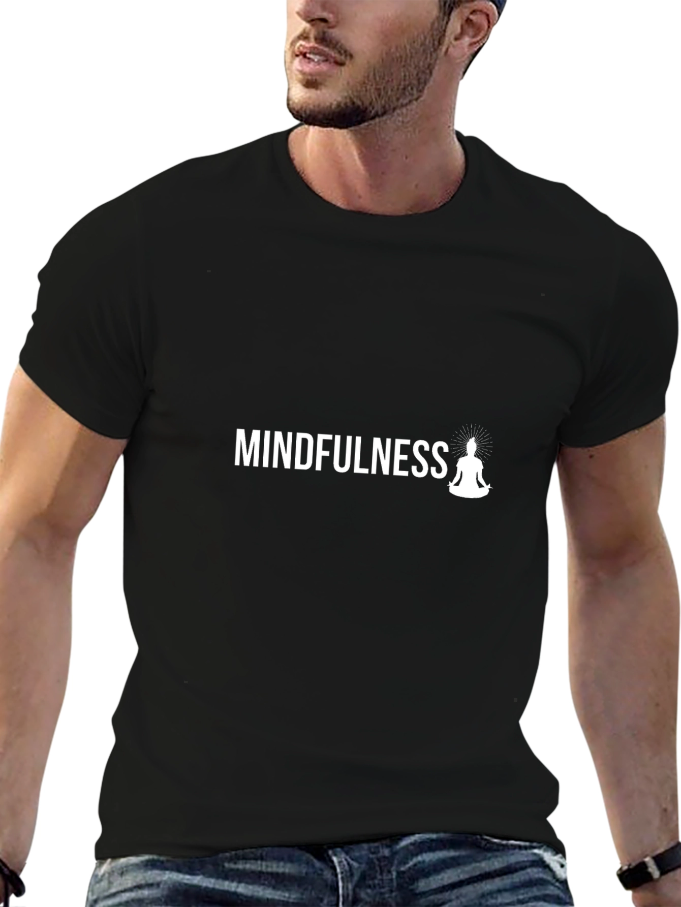 Mindfulness Meditation Graphic Tee - Relaxed Fit