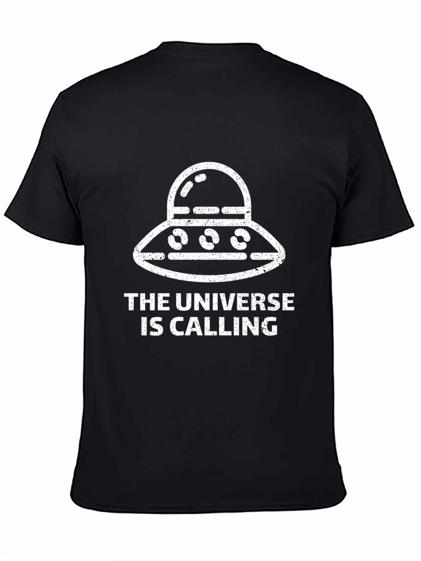 Universe Calling Graphic T-Shirt - Black