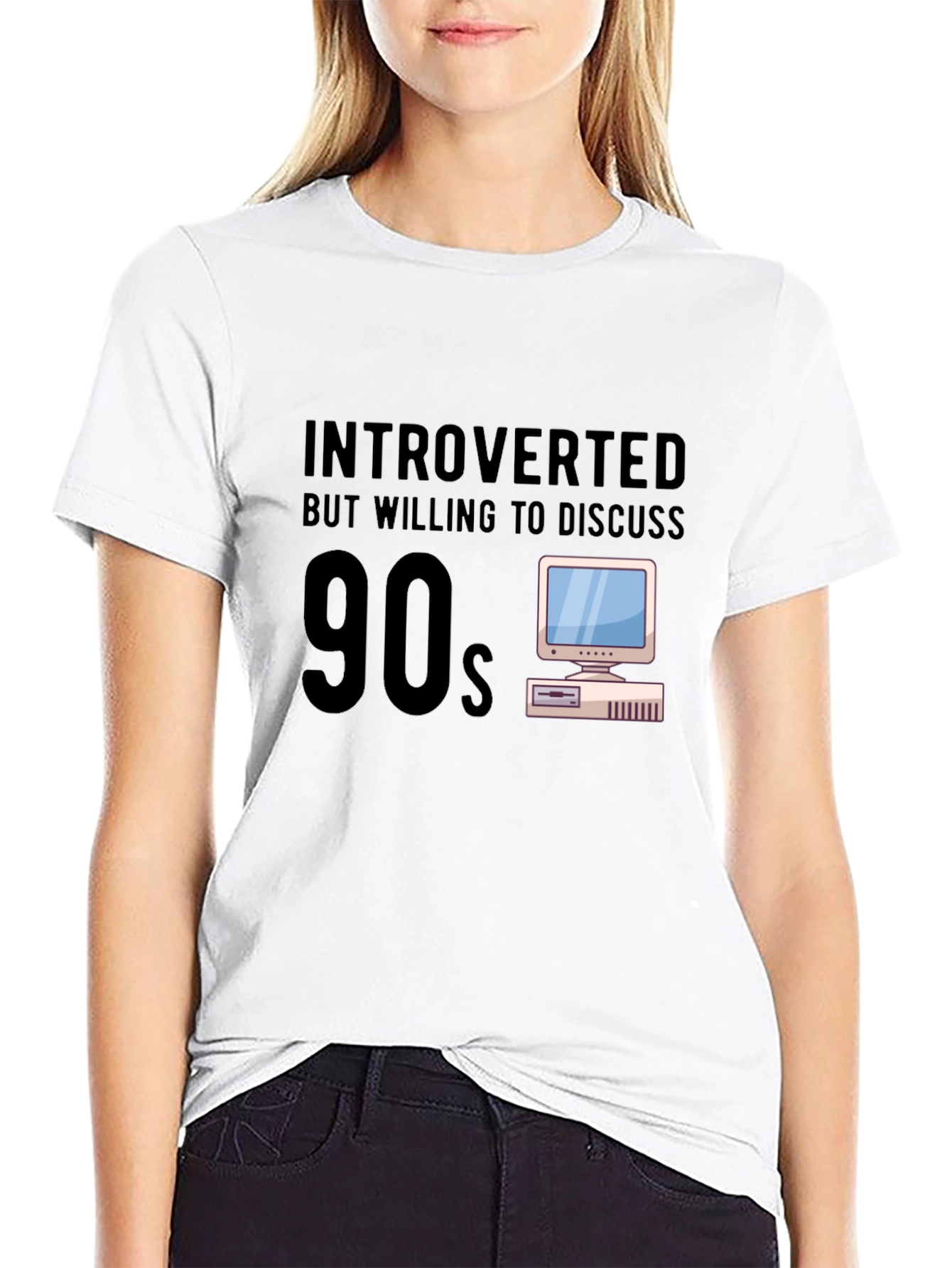 Introverted 90s Computer Graphic Tee