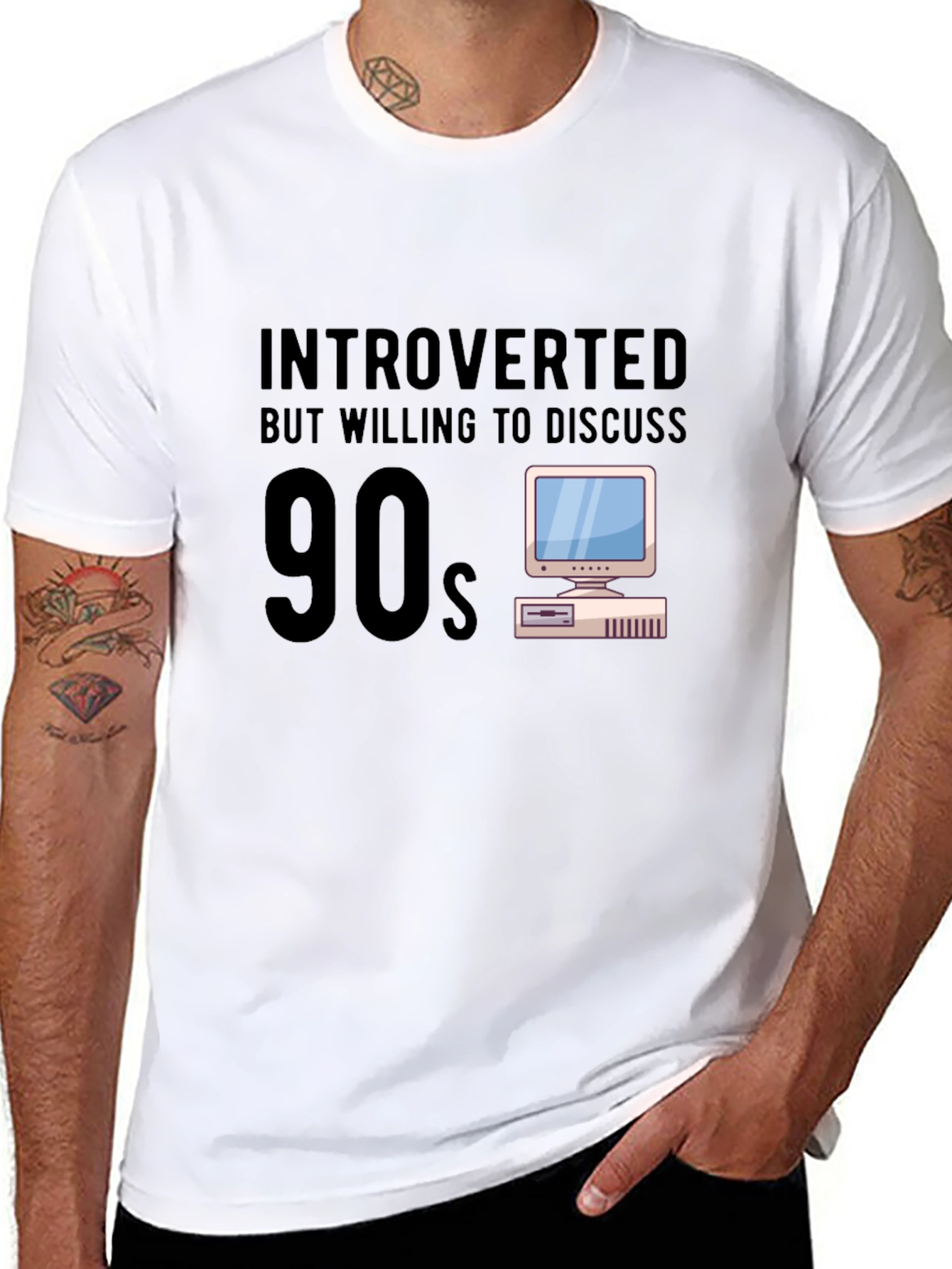 Introverted 90s Computer Graphic Tee
