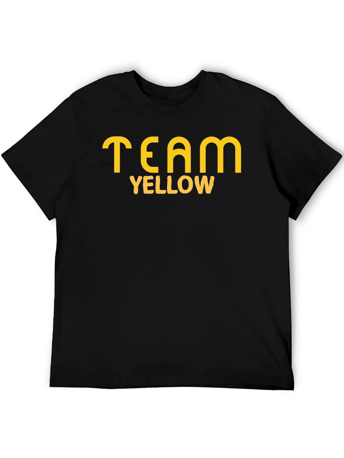 Team Yellow Graphic T-Shirt - Casual Cotton Tee