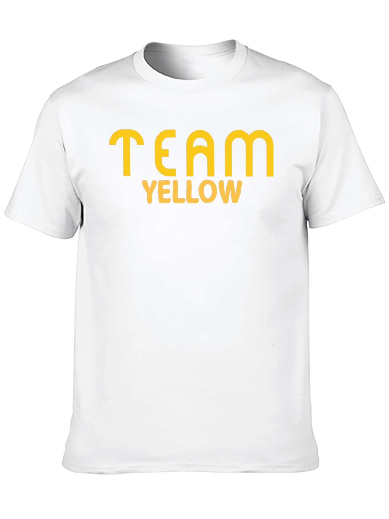 Team Yellow Graphic T-Shirt - Casual Cotton Tee
