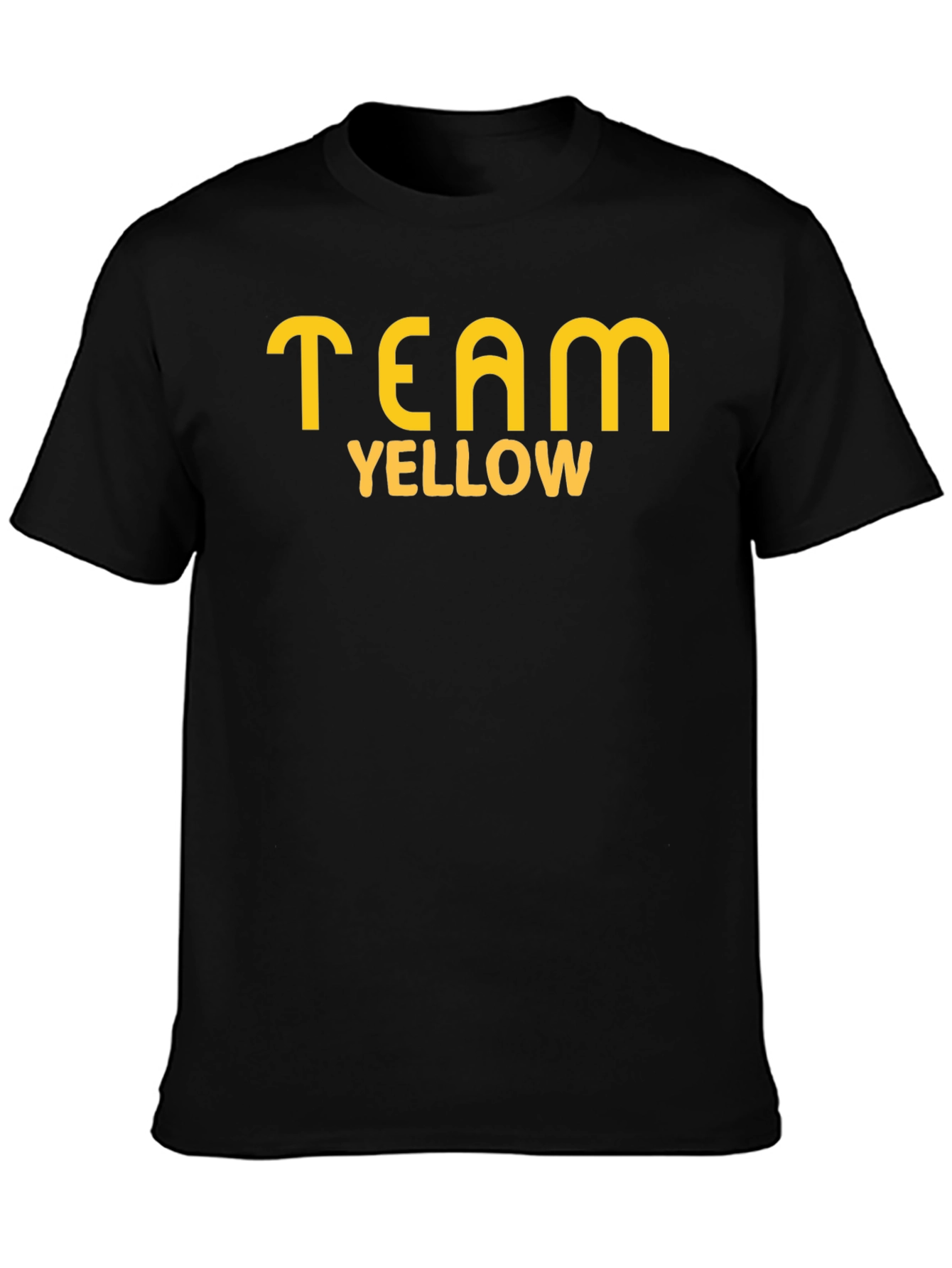 Team Yellow Graphic T-Shirt - Casual Cotton Tee