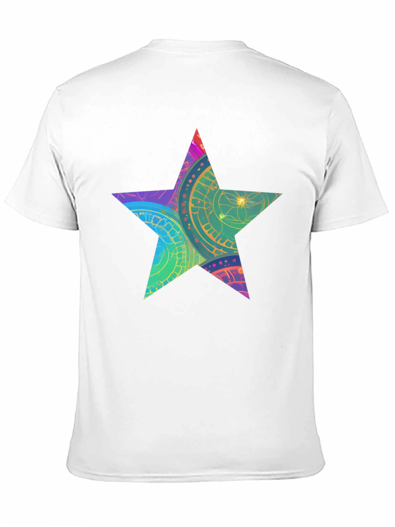 Star Graphic Black T-Shirt - Mens Casual Tee