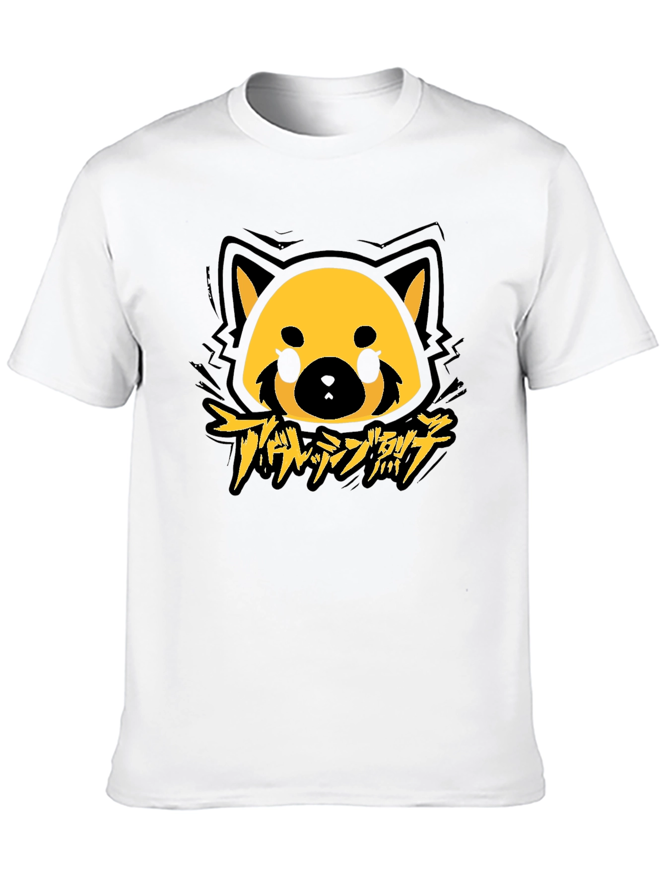Aggretsuko Red Panda Graphic Tee - Black