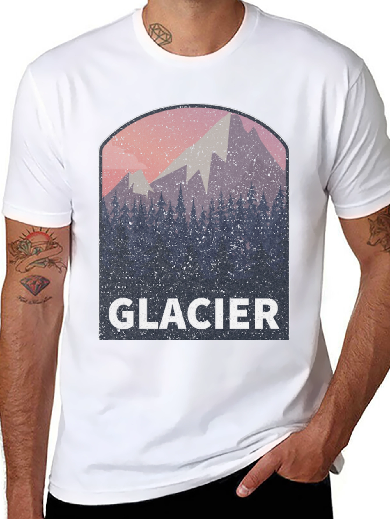 Glacier Graphic T-Shirt - Mountain Adventure Tee