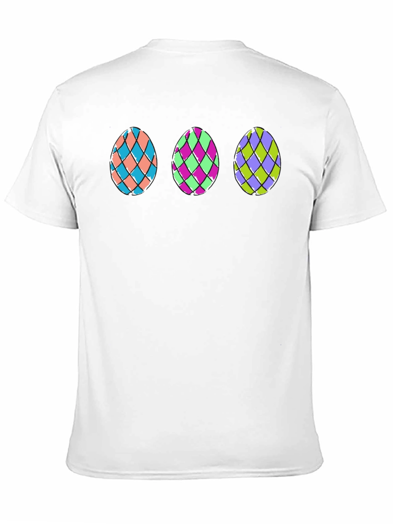 Easter Egg Graphic T-Shirt - Black