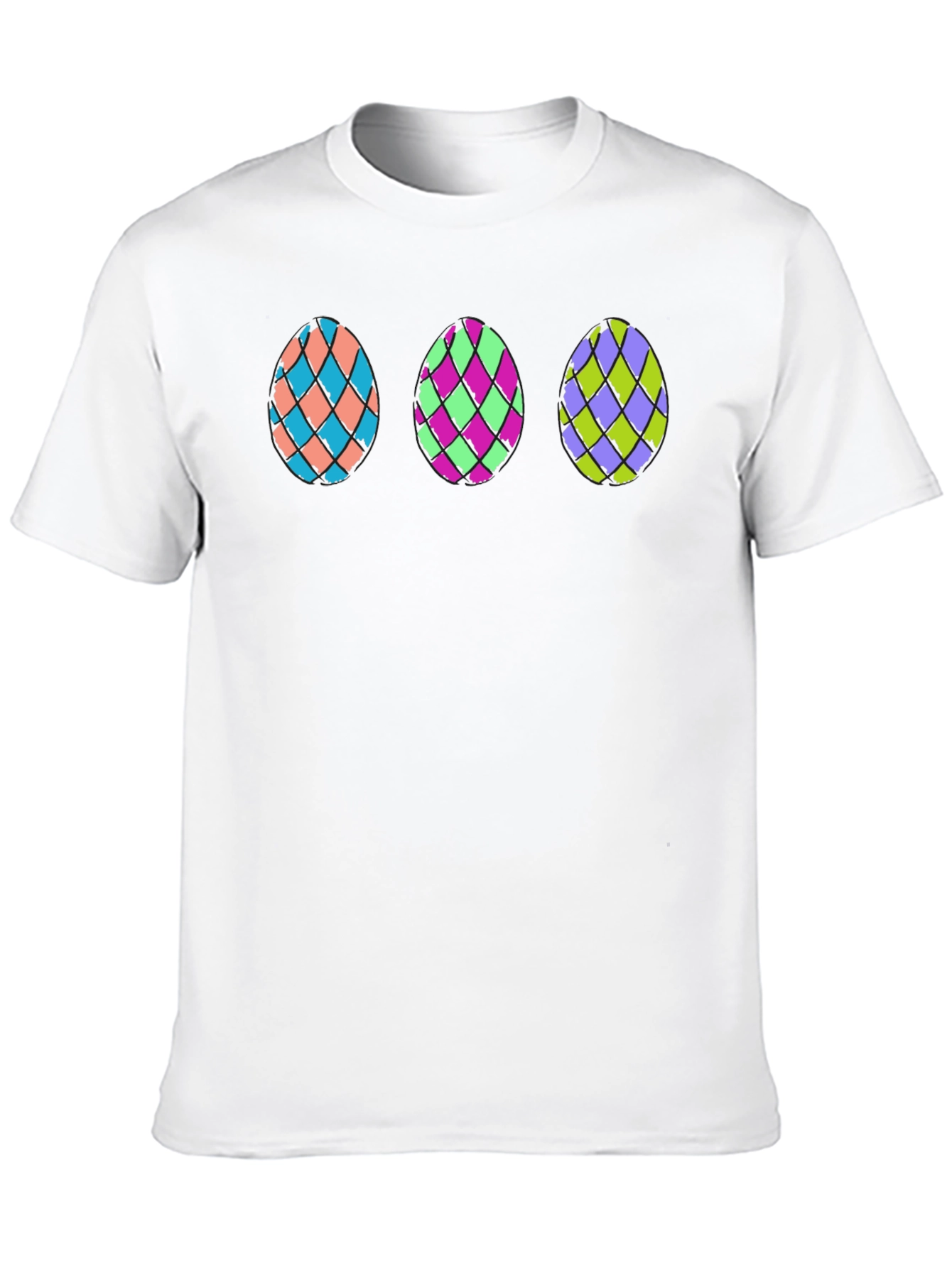 Easter Egg Graphic T-Shirt - Black