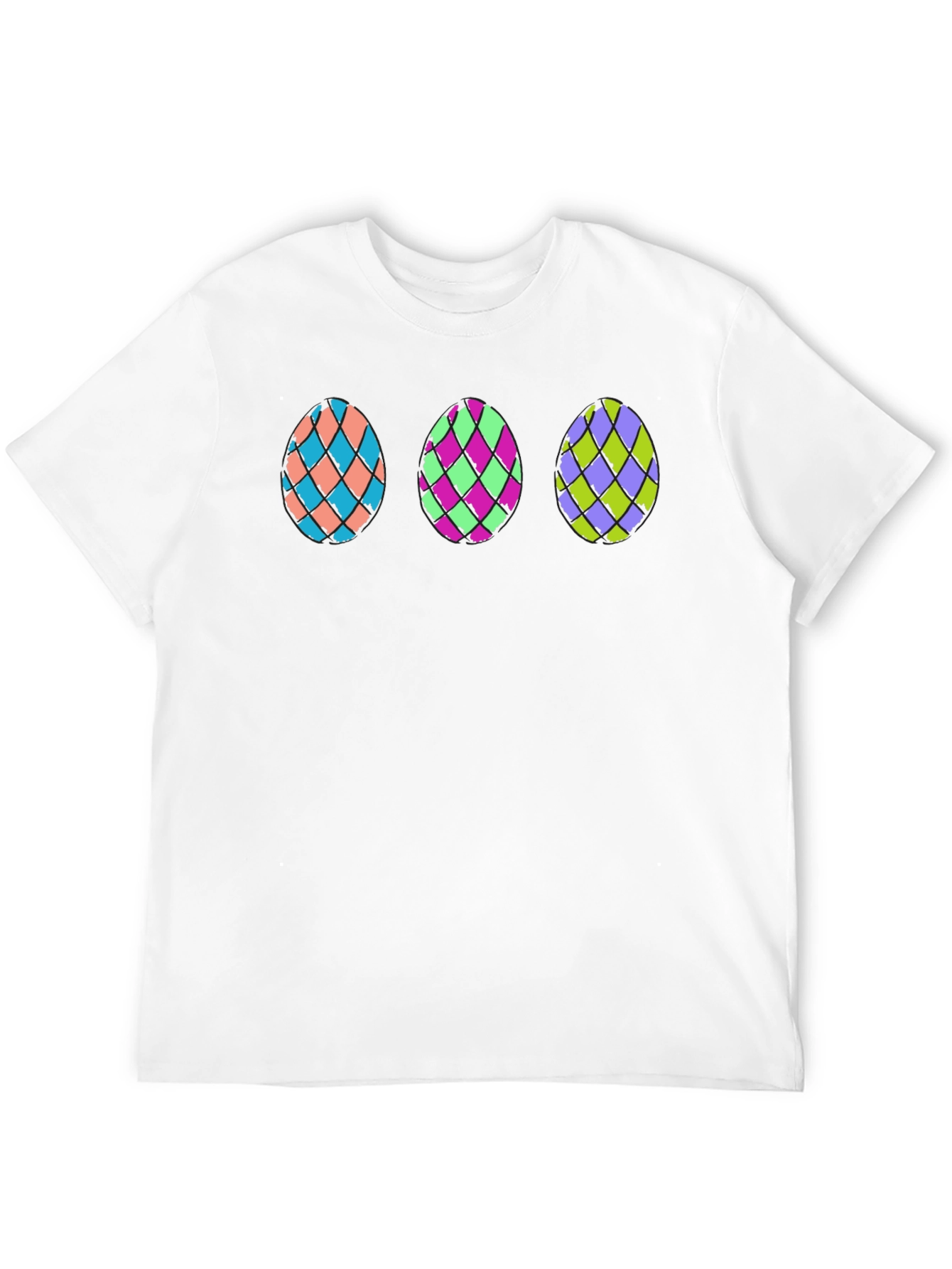 Easter Egg Graphic T-Shirt - Black