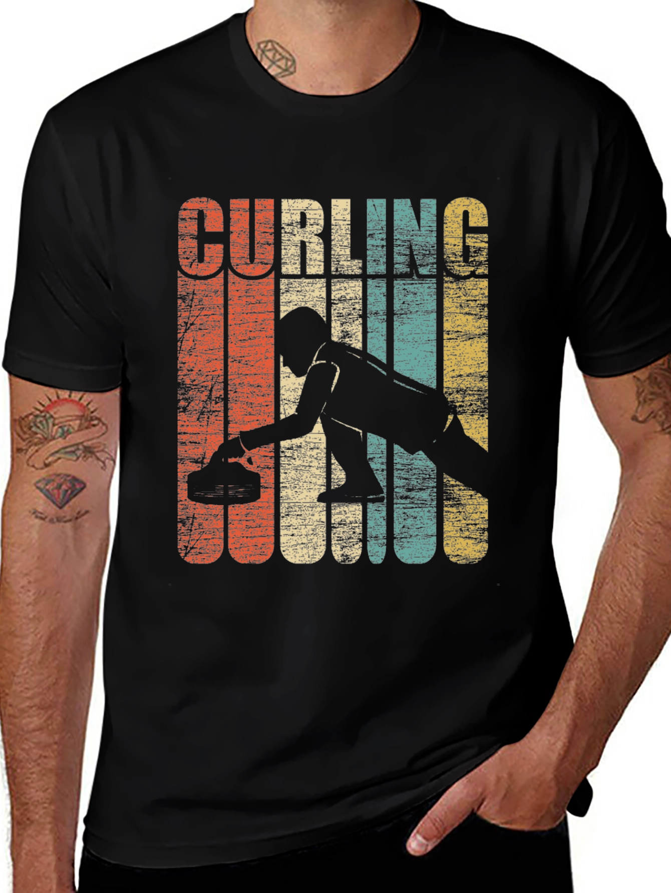 Retro Curling T-Shirt