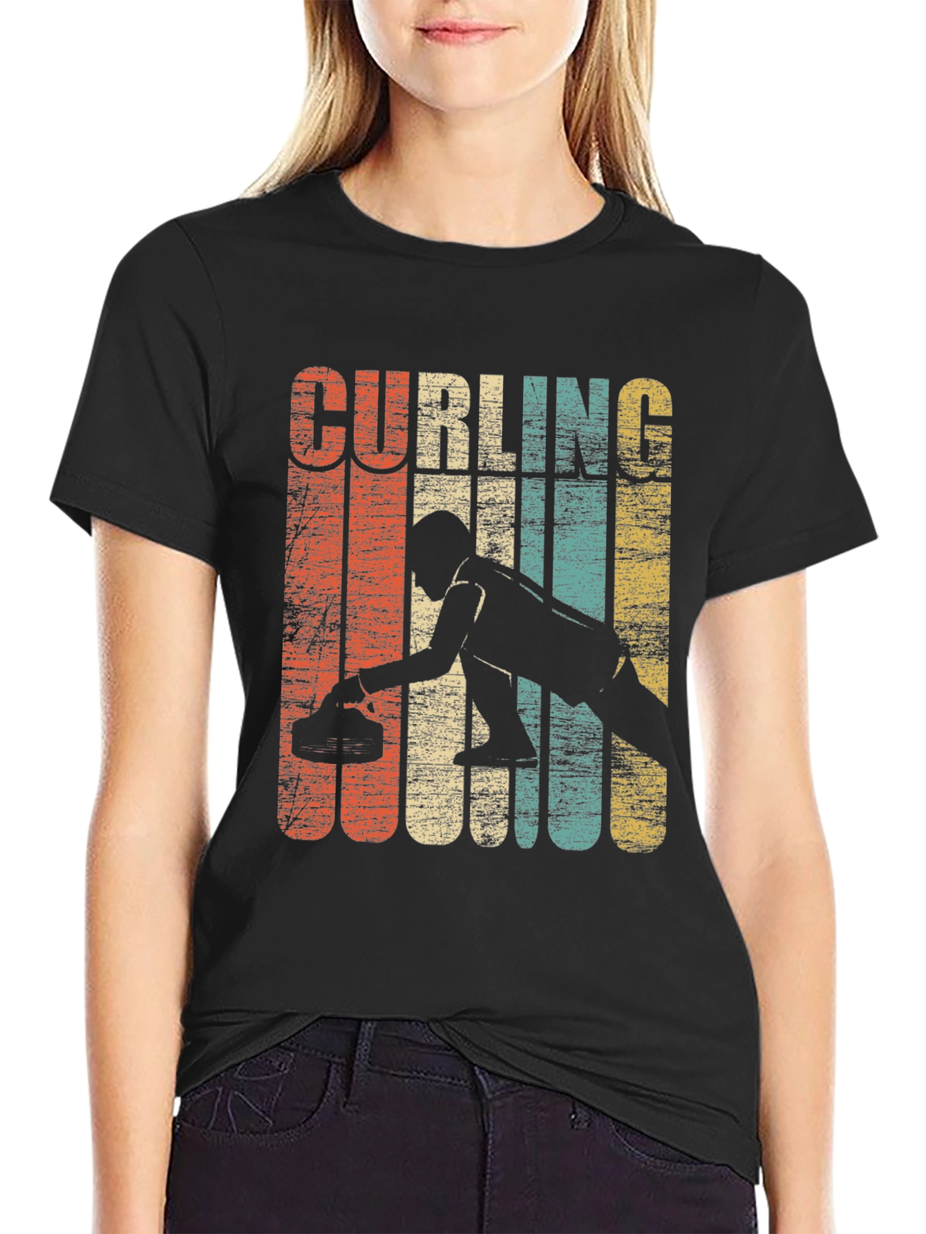 Retro Curling T-Shirt