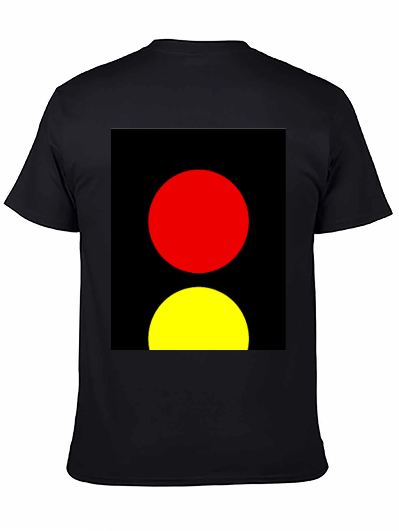 Abstract Red and Yellow Circles Graphic Tee