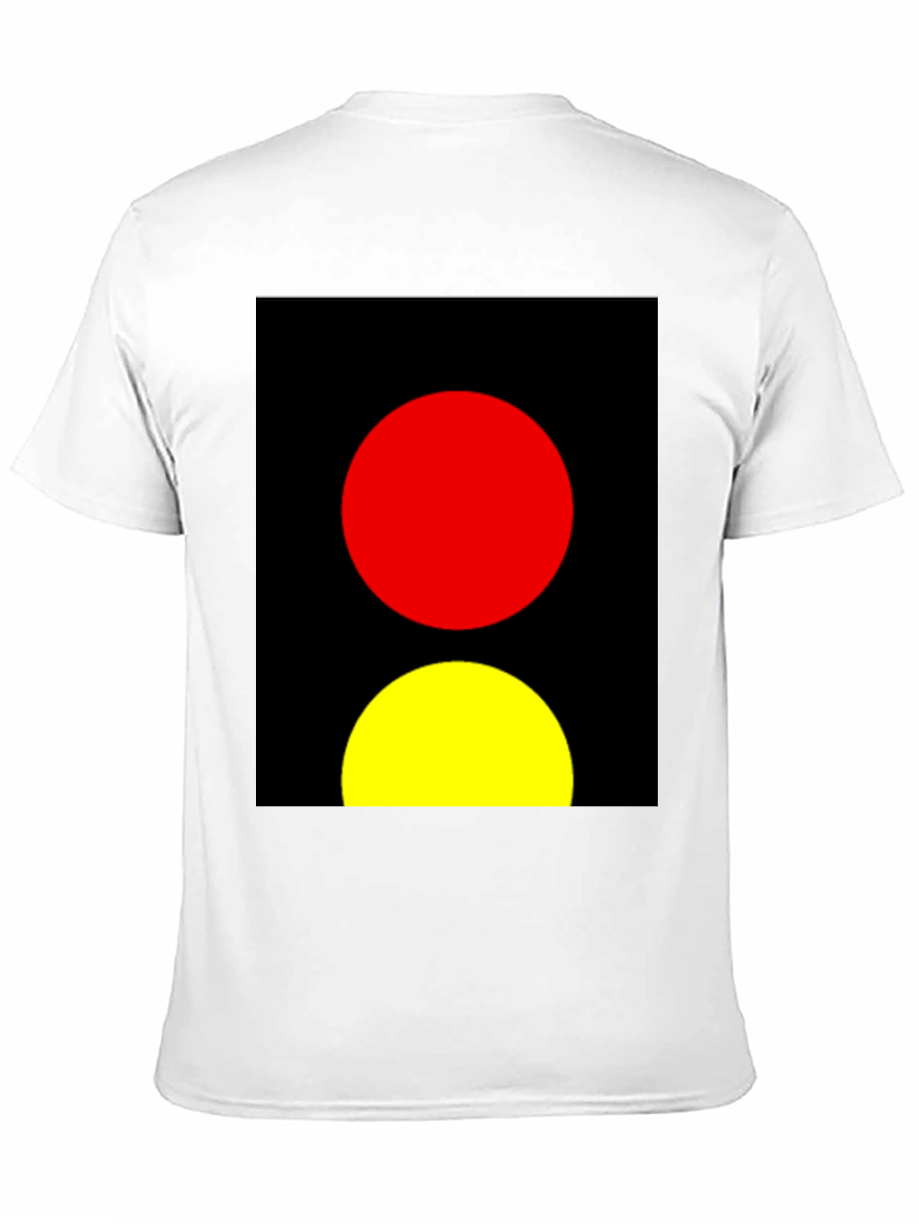 Abstract Red and Yellow Circles Graphic Tee
