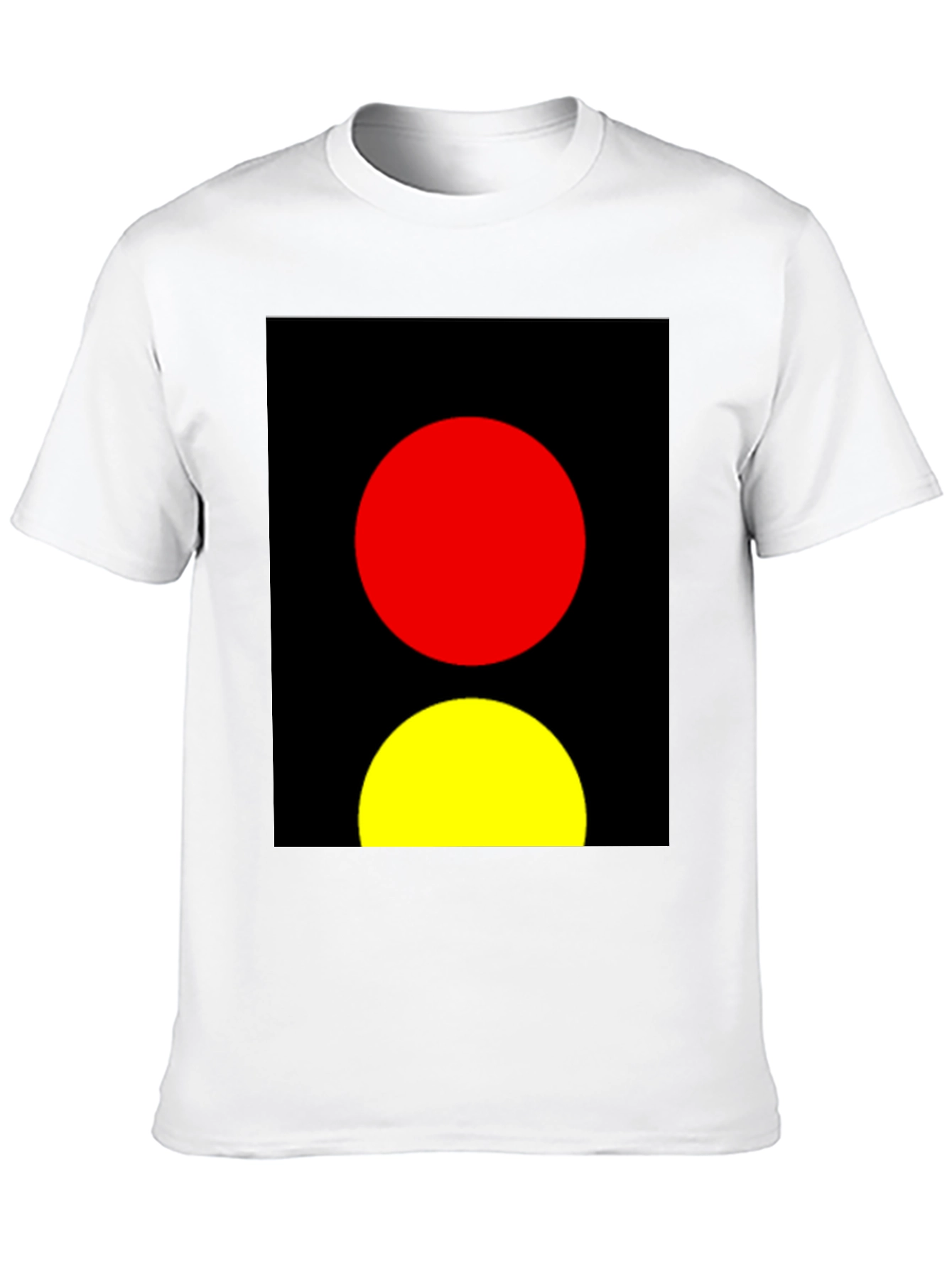 Abstract Red and Yellow Circles Graphic Tee
