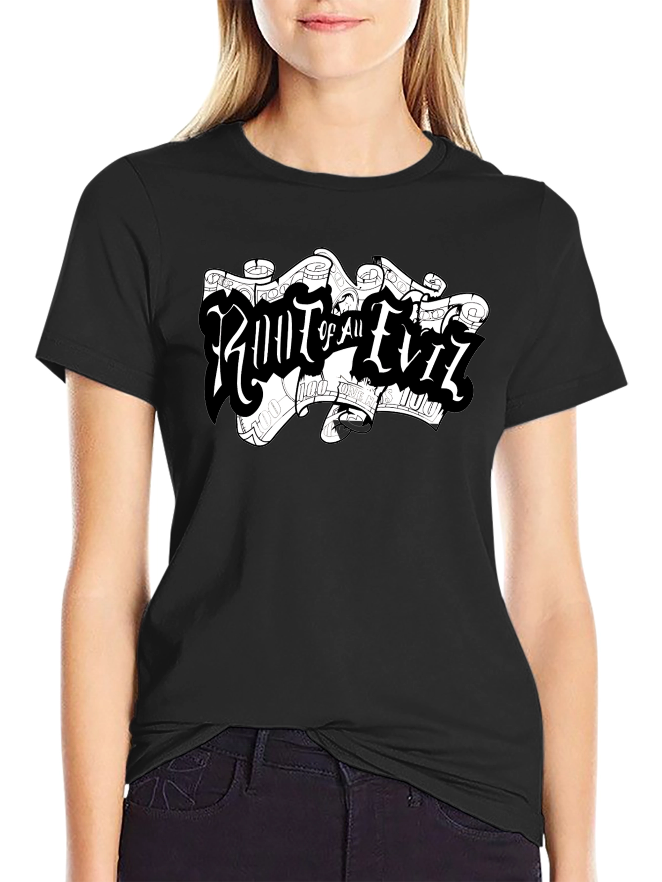 Root of All Evil Black T-Shirt