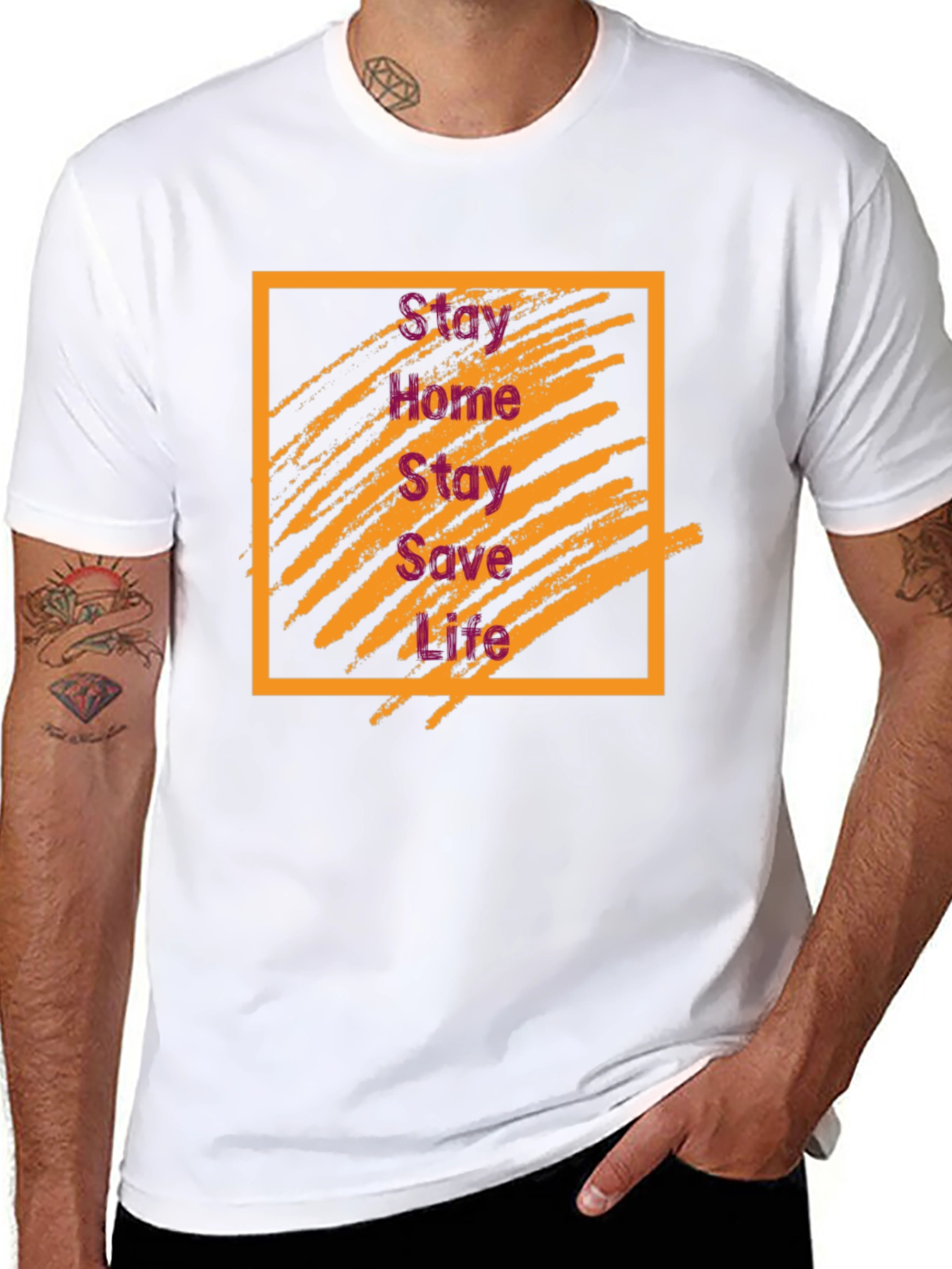 Stay Home Stay Safe Graphic Tee