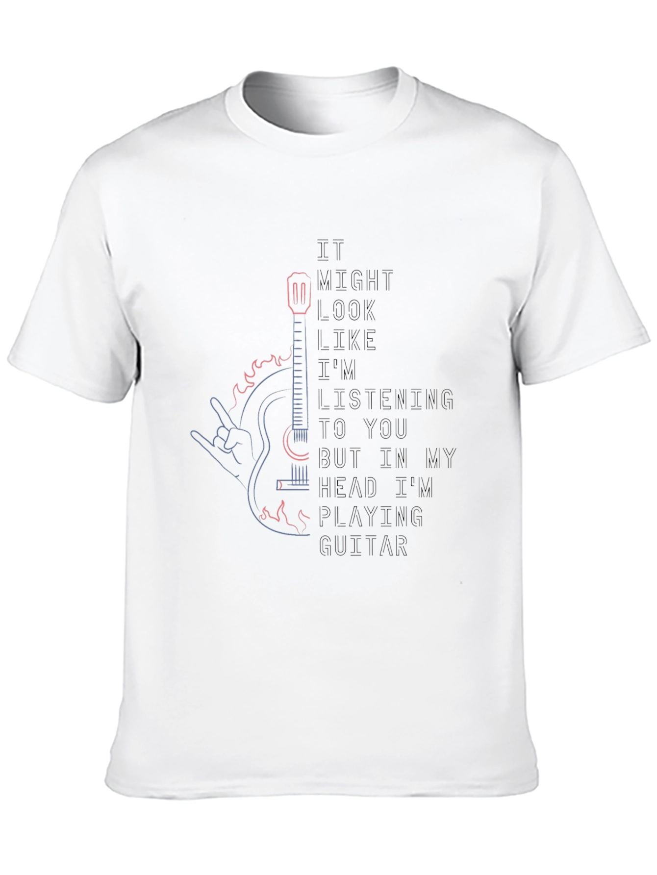 Rock On T-Shirt - Guitar Player in My Head!
