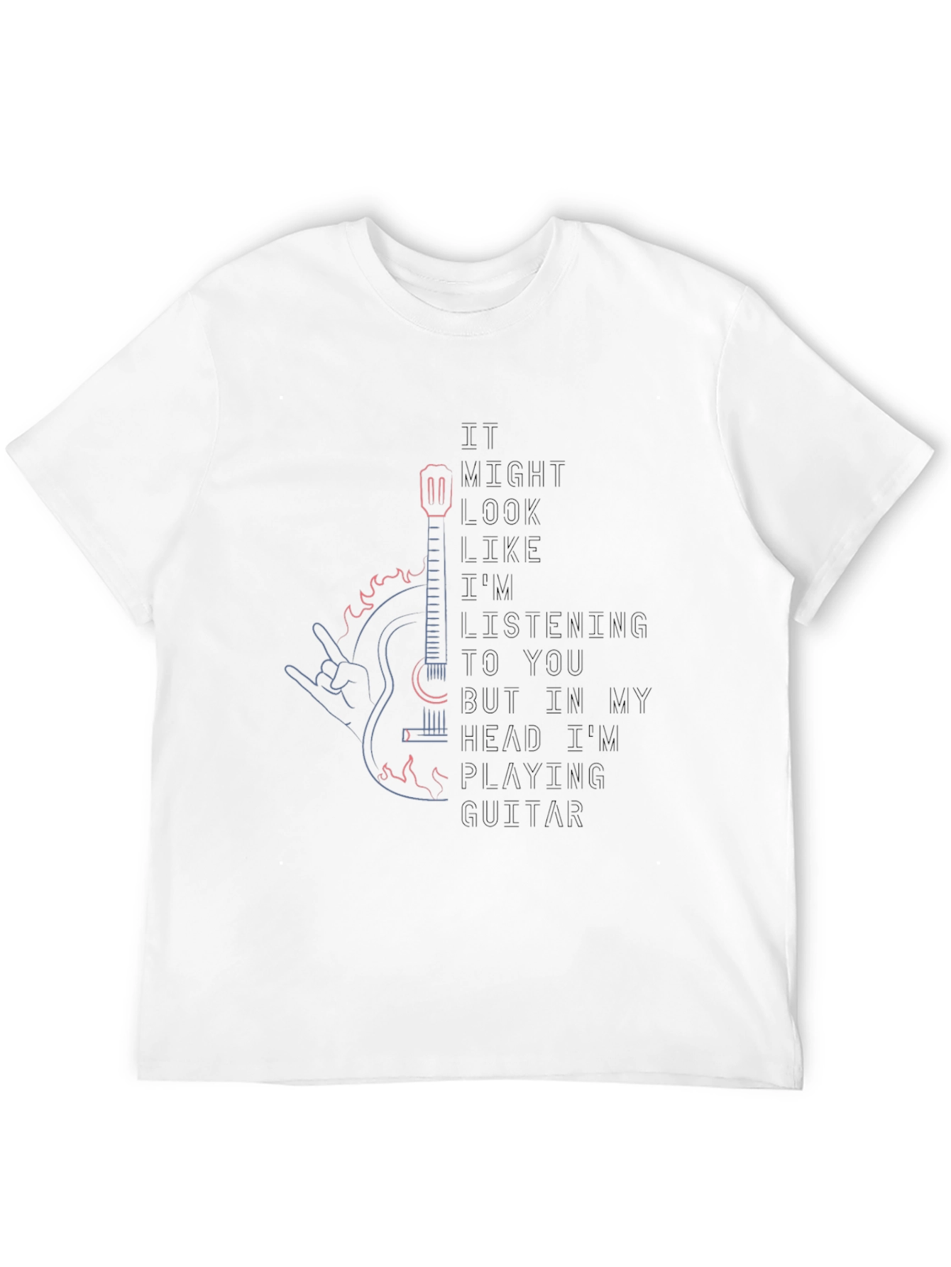 Rock On T-Shirt - Guitar Player in My Head!