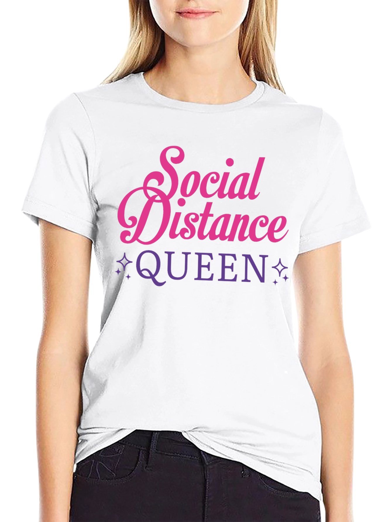 Social Distance Queen Graphic Tee