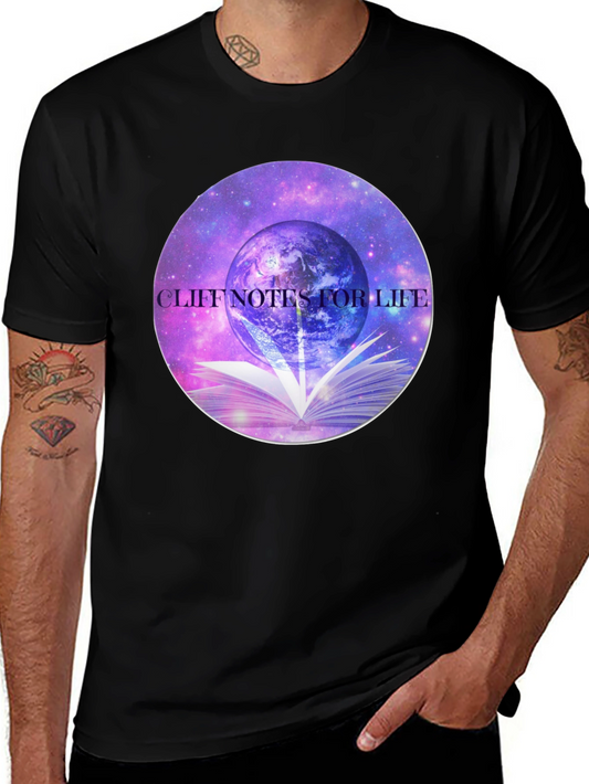 Cliff Notes for Life T-Shirt - Celestial Book Design
