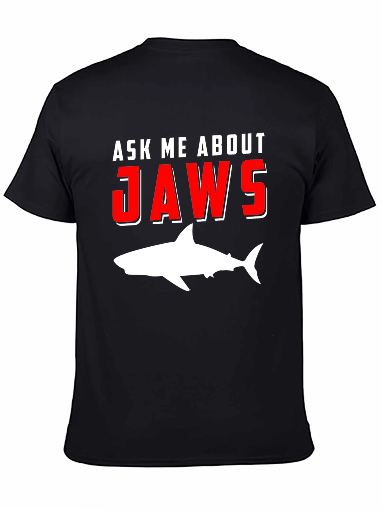 Ask Me About Jaws T-Shirt Shark Movie Tee