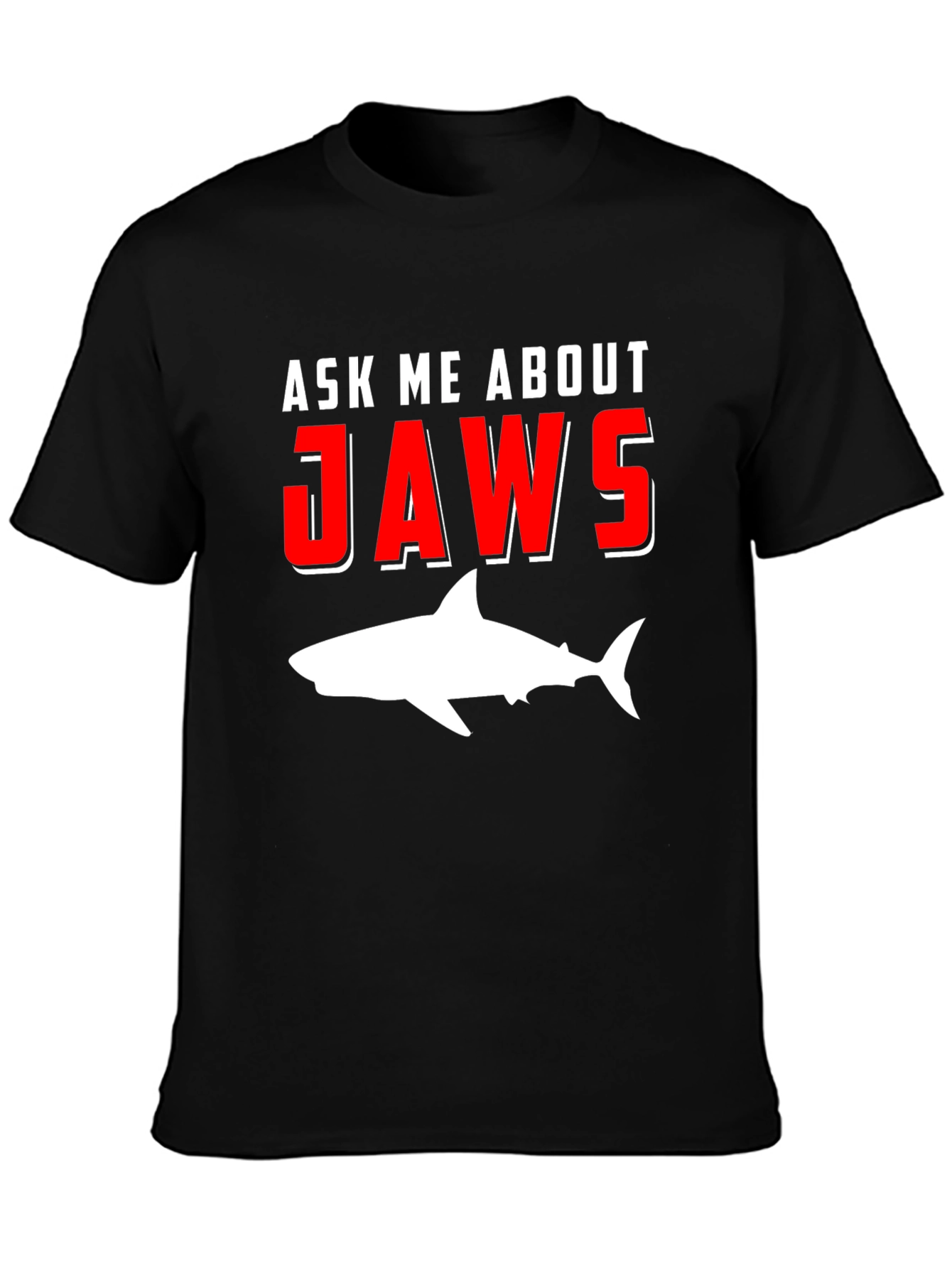 Ask Me About Jaws T-Shirt Shark Movie Tee