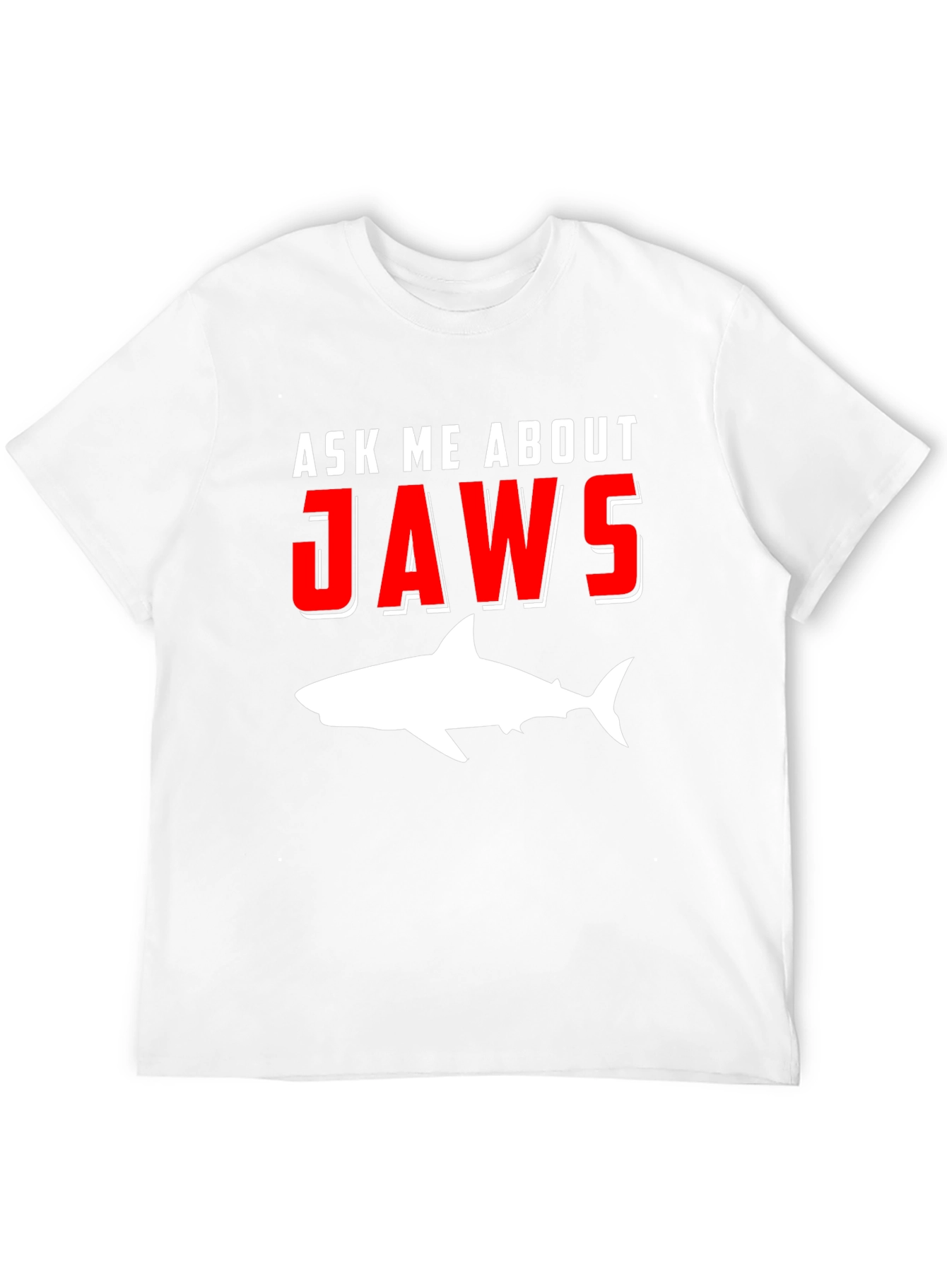 Ask Me About Jaws T-Shirt Shark Movie Tee