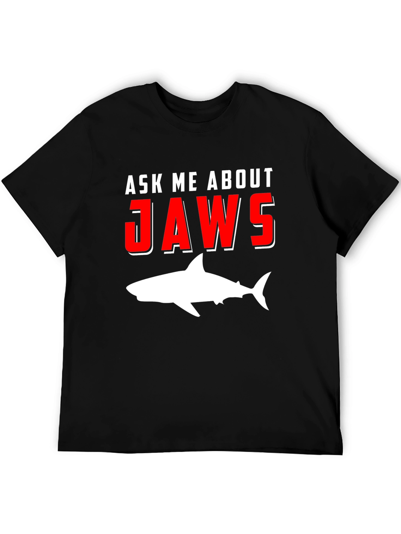 Ask Me About Jaws T-Shirt Shark Movie Tee