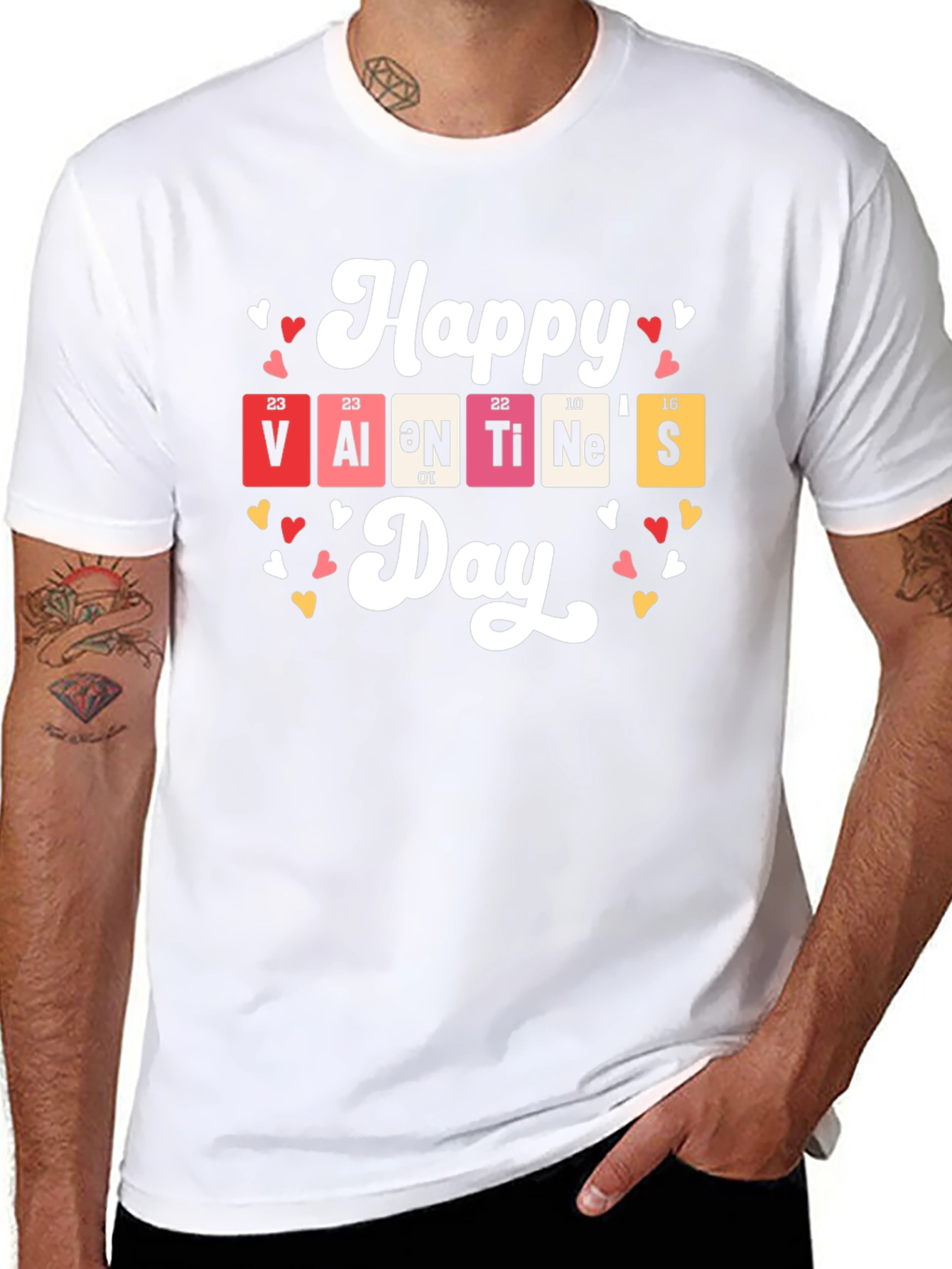 Happy Valentines Day Periodic Table T-Shirt