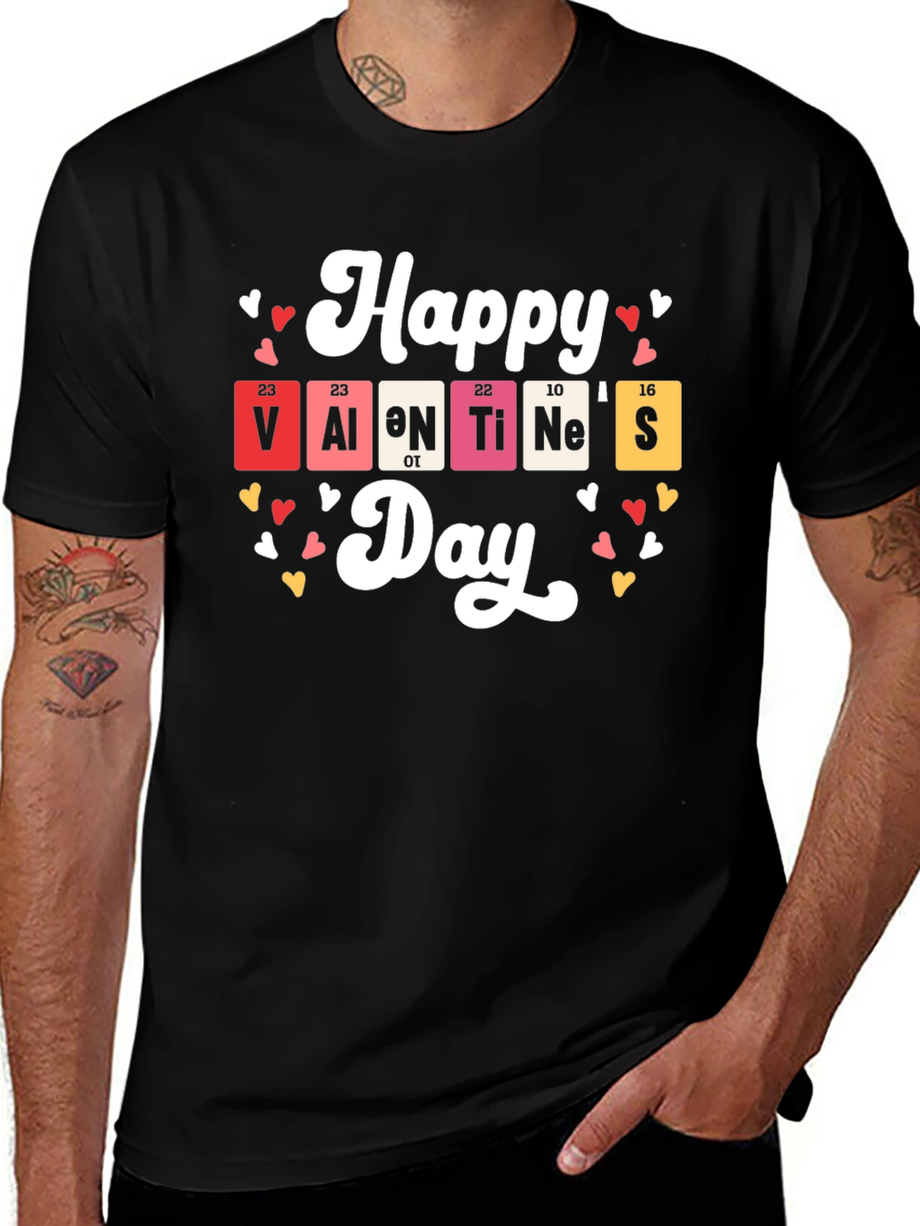 Happy Valentines Day Periodic Table T-Shirt