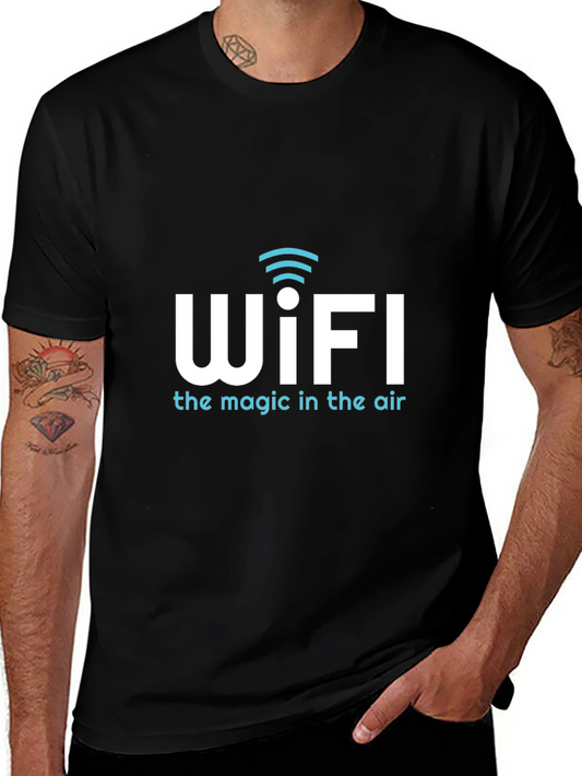 WiFi Magic Tee - Comfortable Black T-Shirt