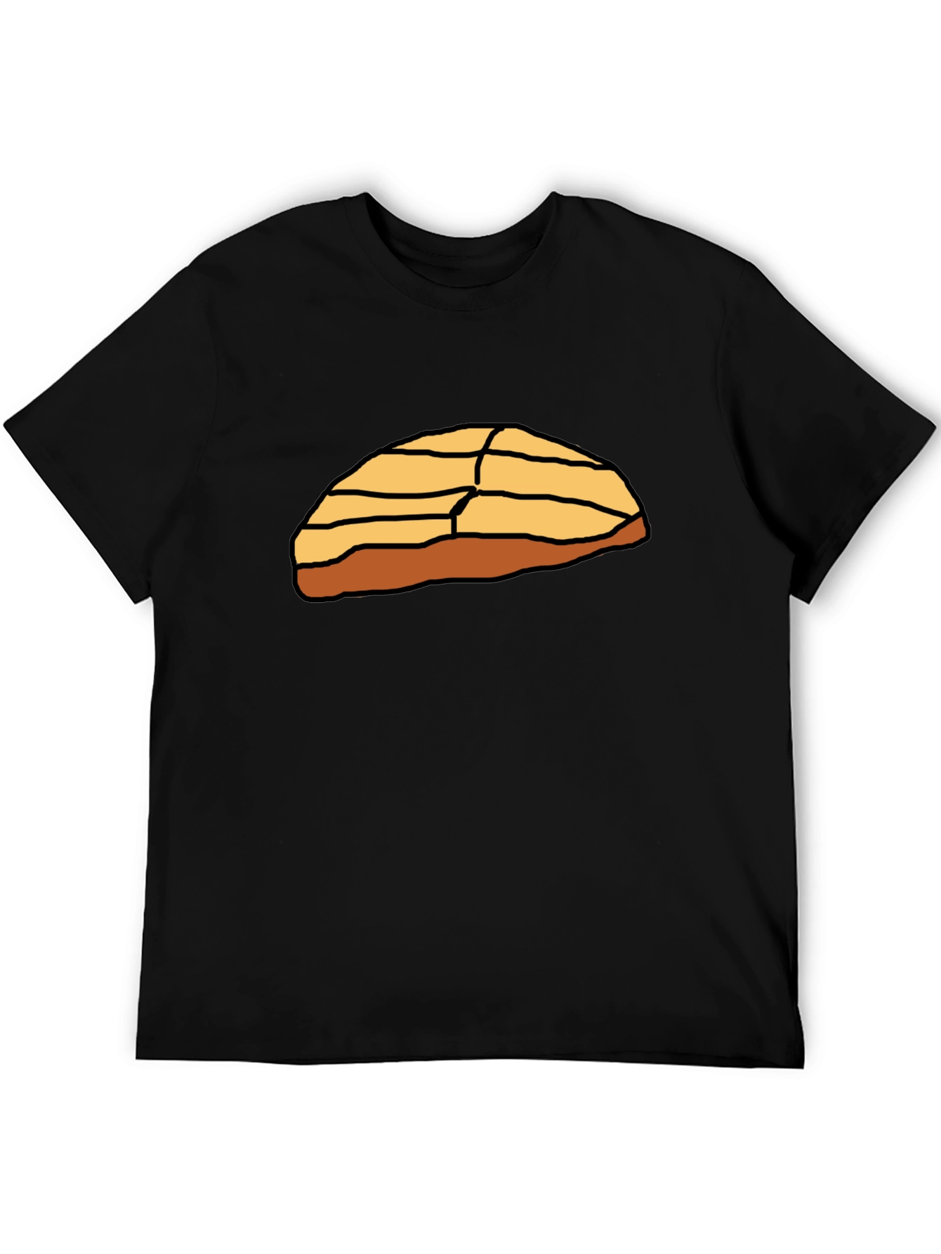 Concha Bread Graphic T-Shirt - Black