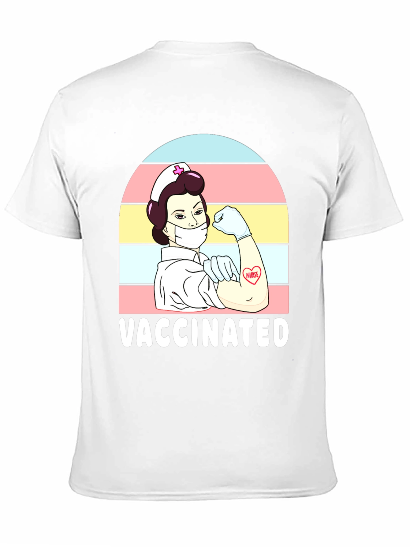 Vaccinated Nurse Graphic T-Shirt