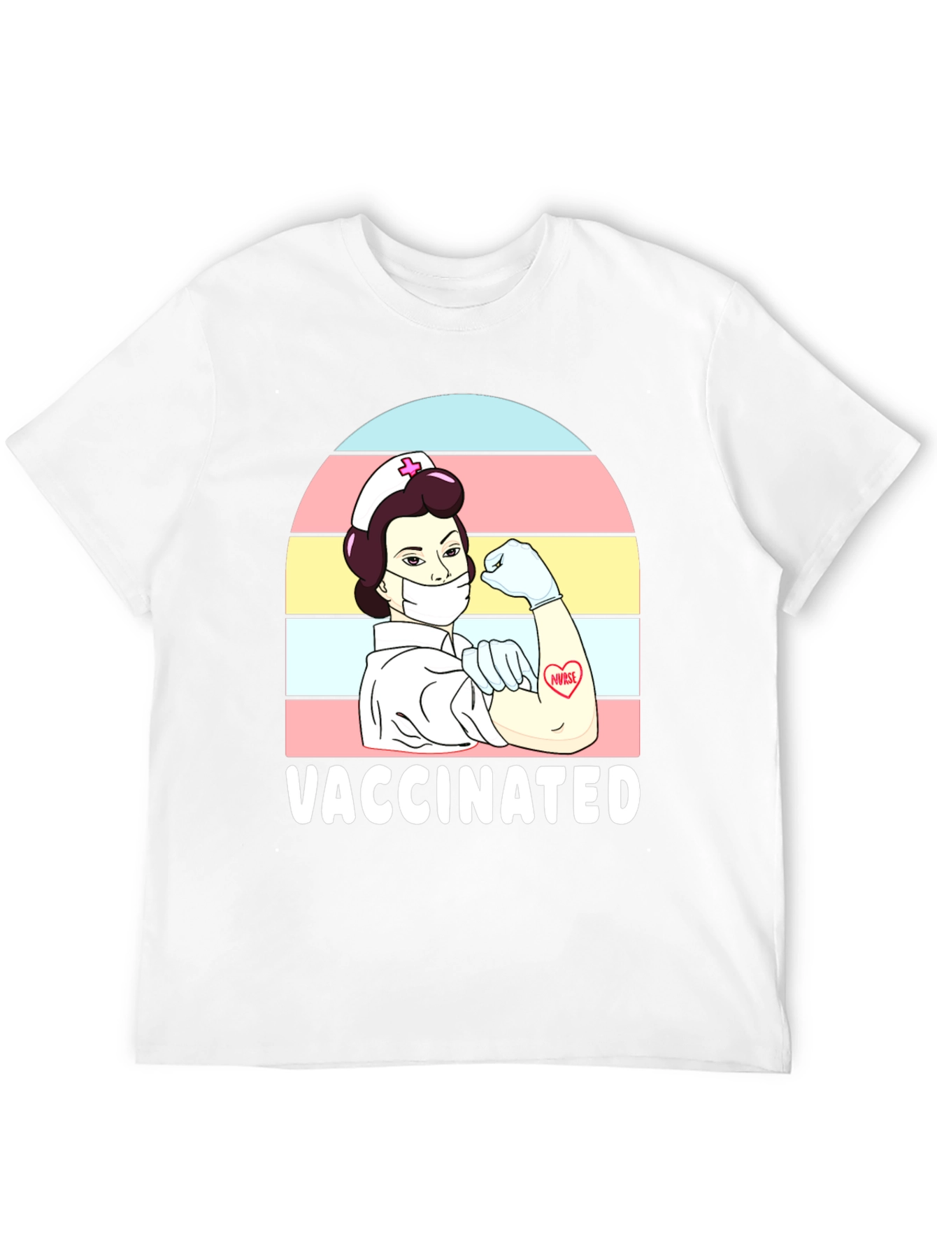 Vaccinated Nurse Graphic T-Shirt