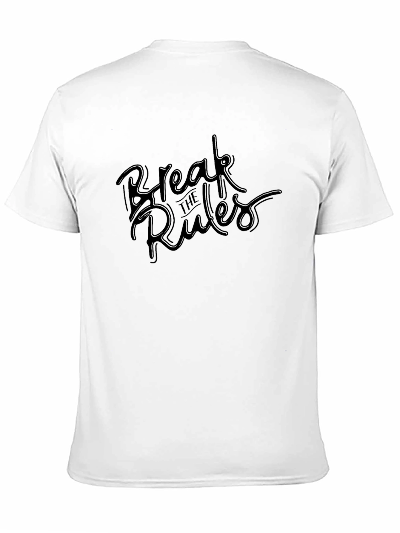 Break the Rules Graphic Print Black T-Shirt