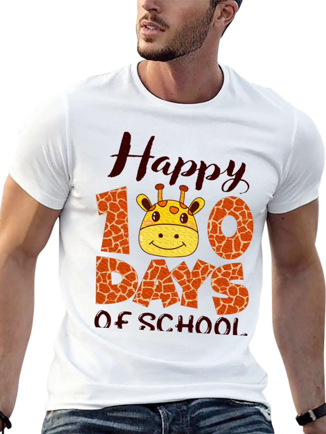 Happy 100 Days of School Giraffe T-Shirt