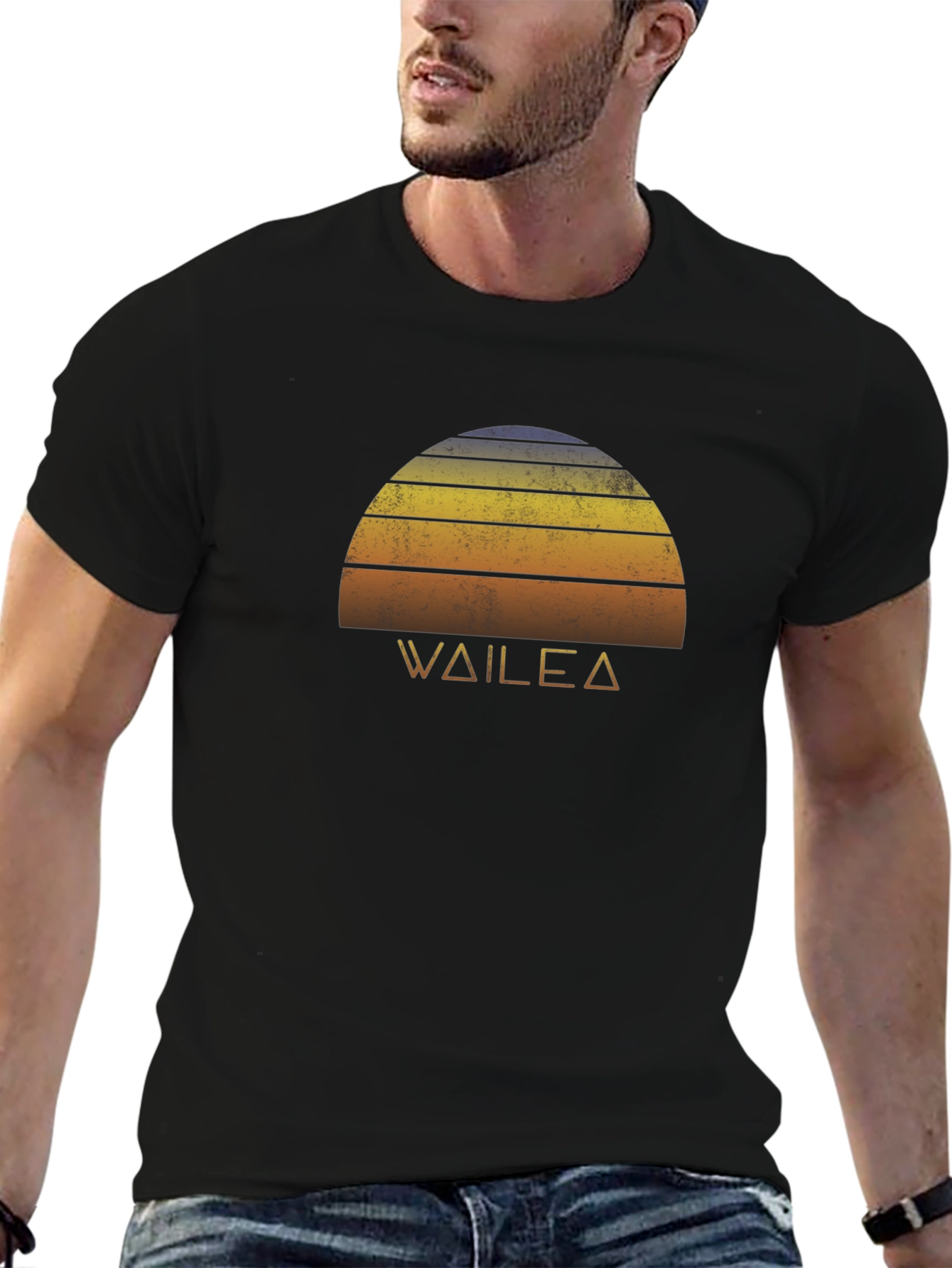 Wailea Sunset Graphic Tee - Retro Style T-Shirt