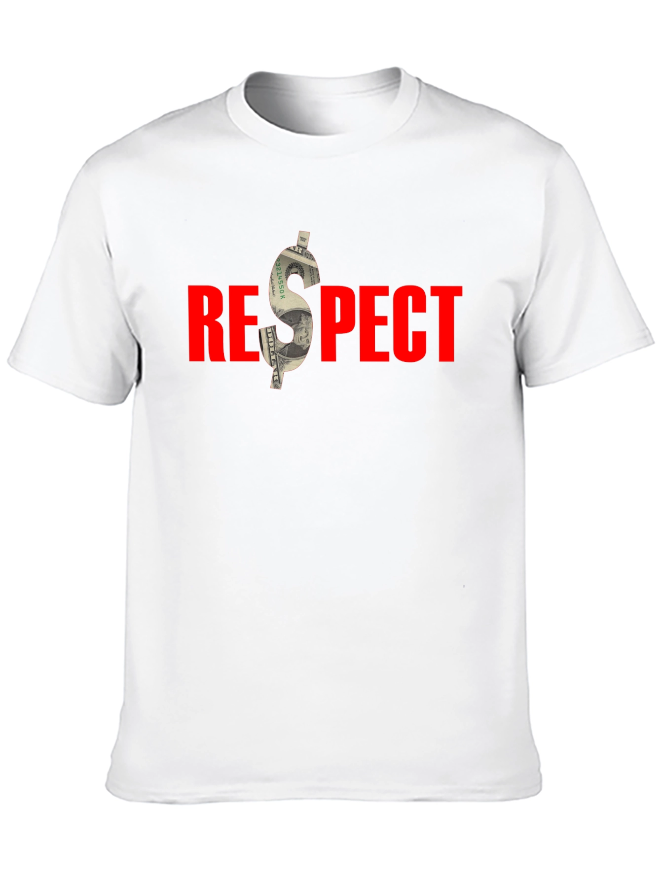 Respect Black T-Shirt - Money Graphic Tee
