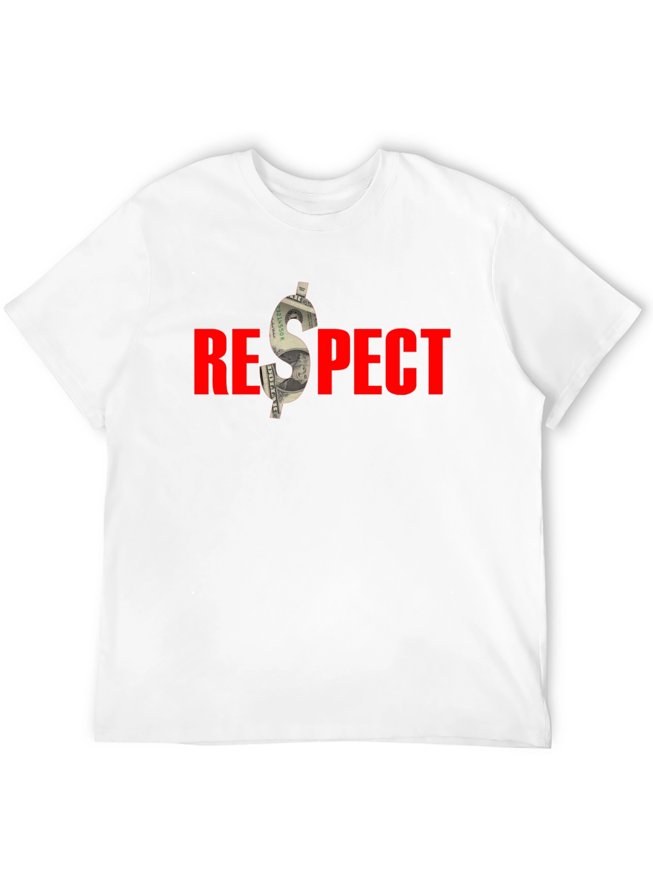 Respect Black T-Shirt - Money Graphic Tee